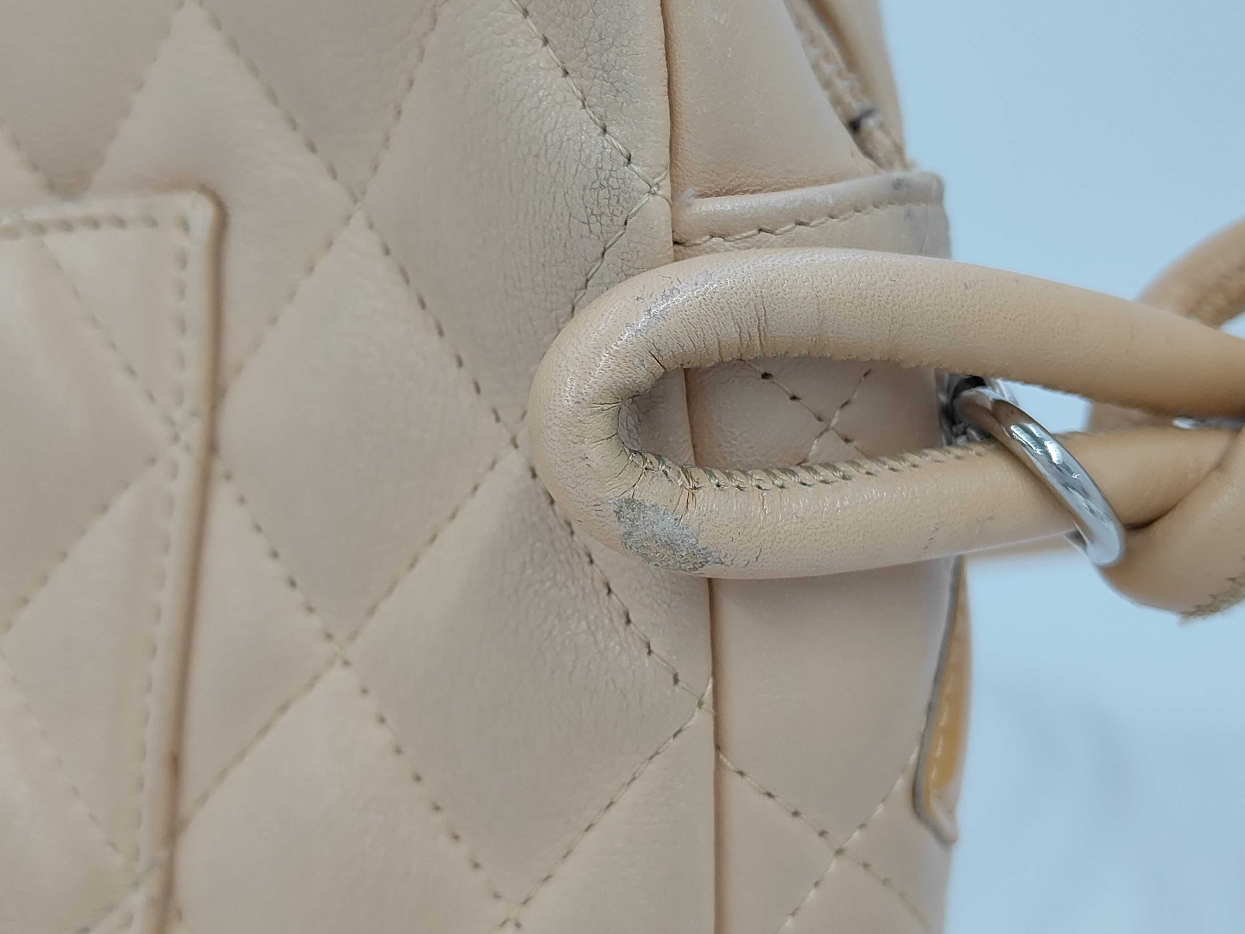 Cambon Shoulder Bag, Lambskin, Beige — view 4
