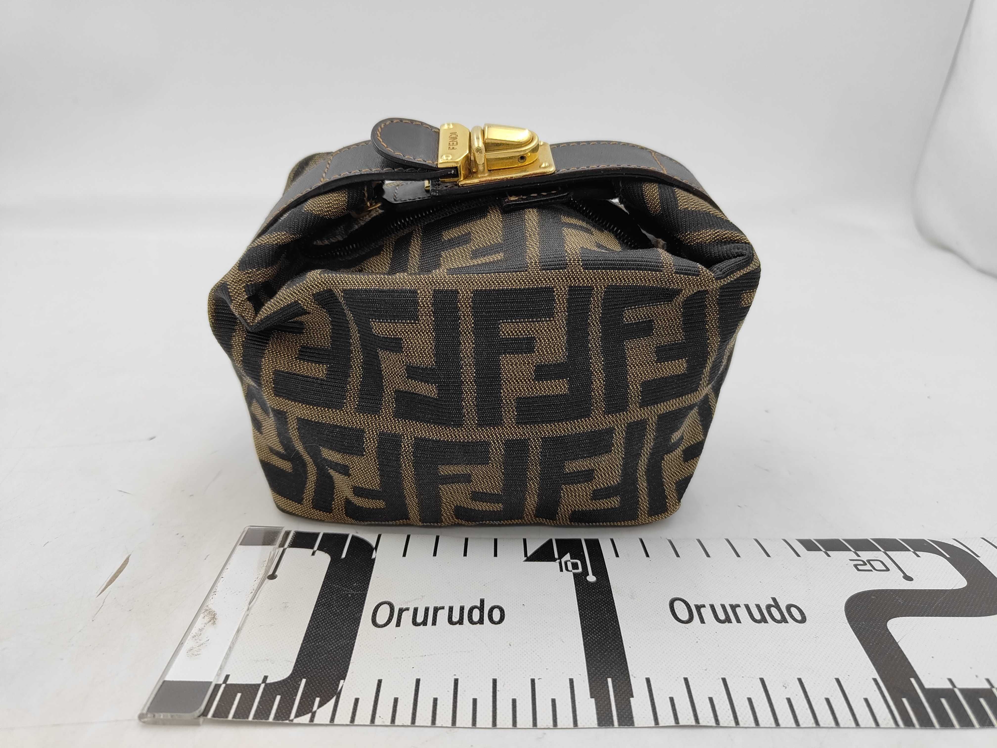 Zucca pattern Fendi Zucca Mini Vanity Handbag Vanity Bag — view 2