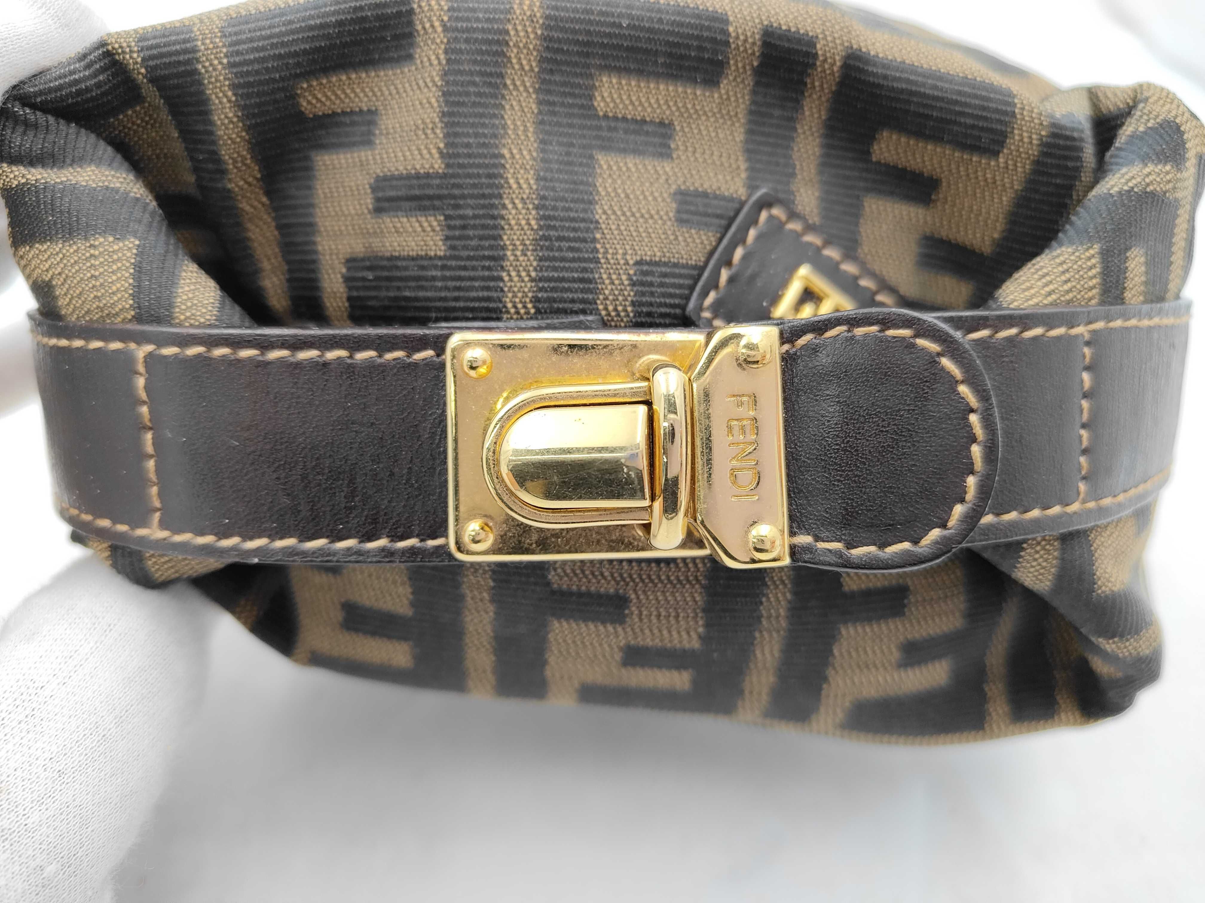 Zucca pattern Fendi Zucca Mini Vanity Handbag Vanity Bag — view 3