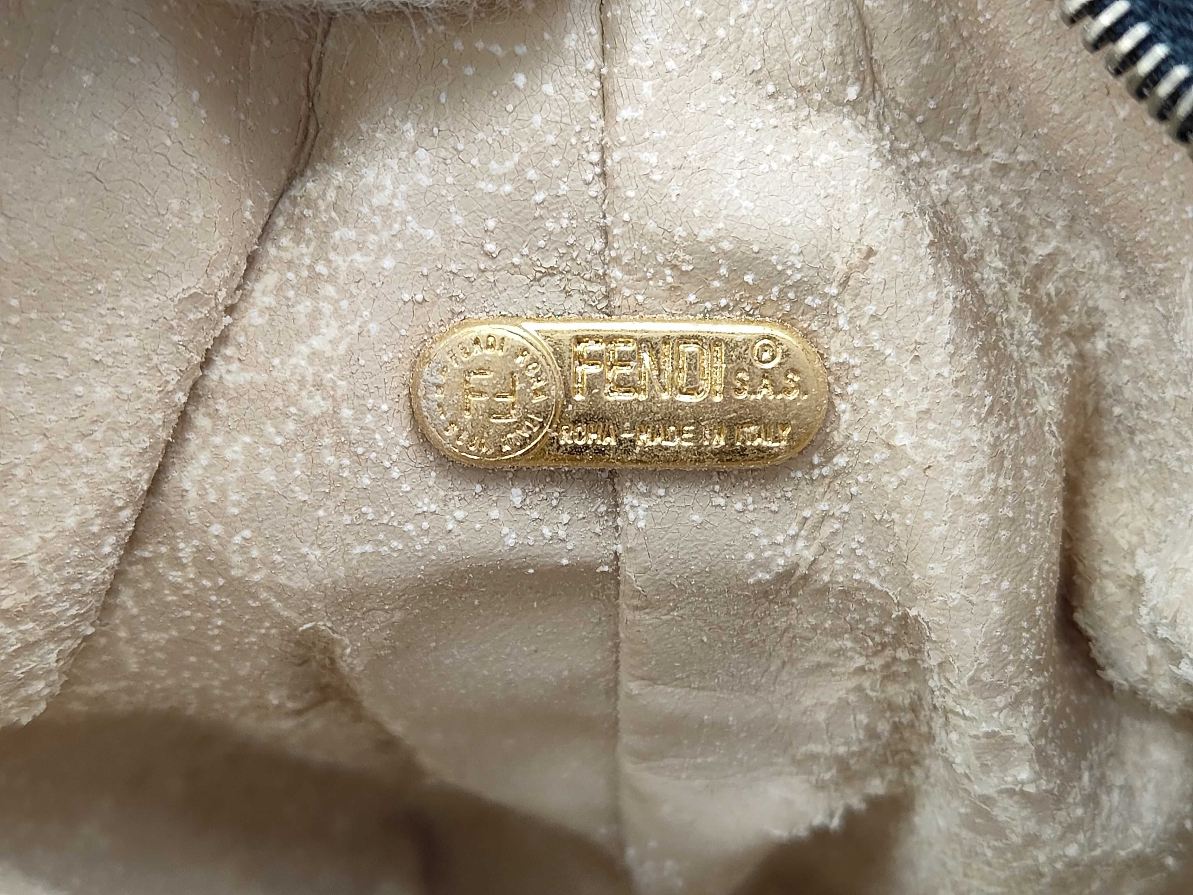Zucca pattern Fendi Zucca Mini Vanity Handbag Vanity Bag — view 9