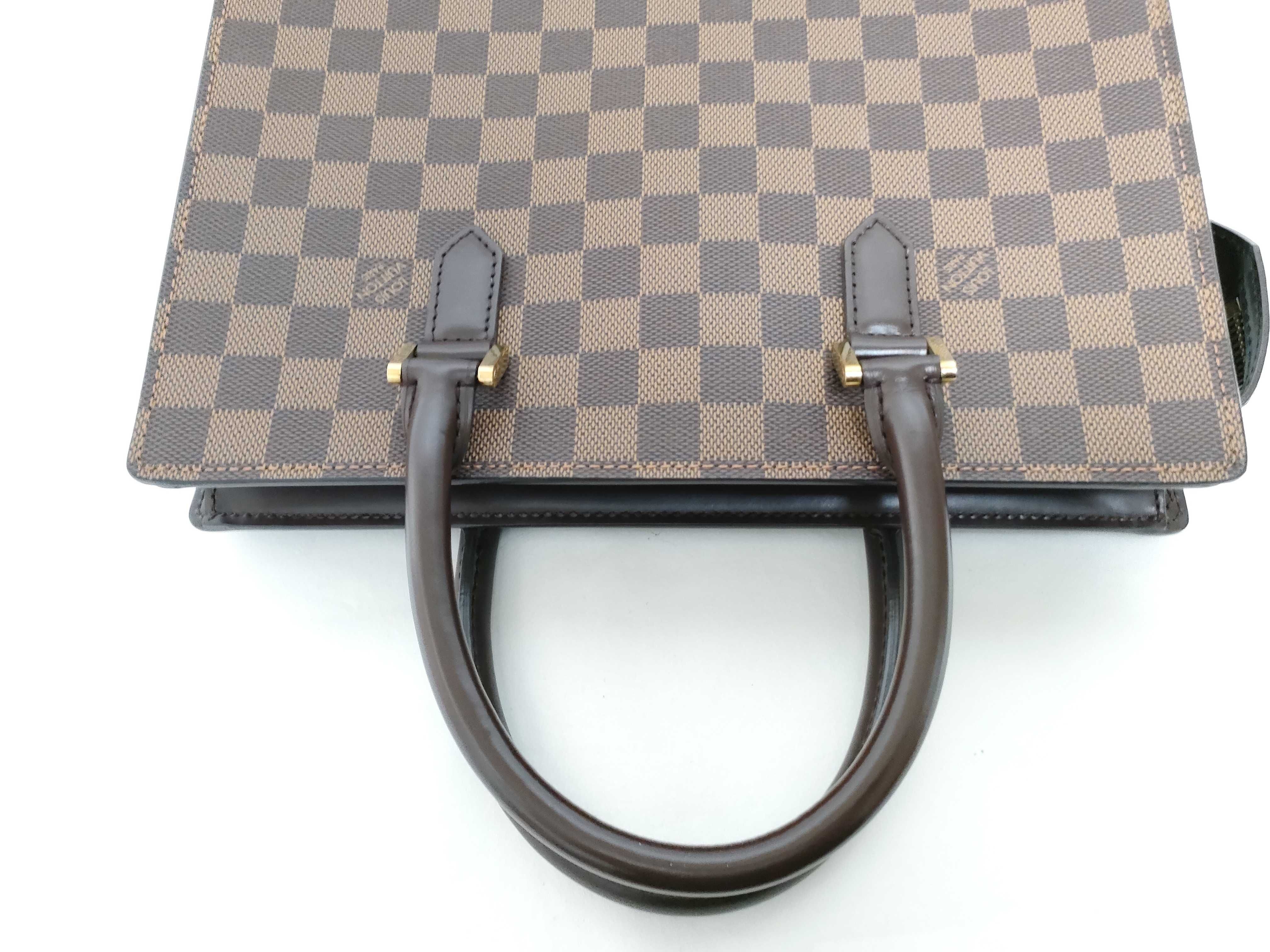 Damier Venice PM N51145 MI0042 Brown Handbag — view 3