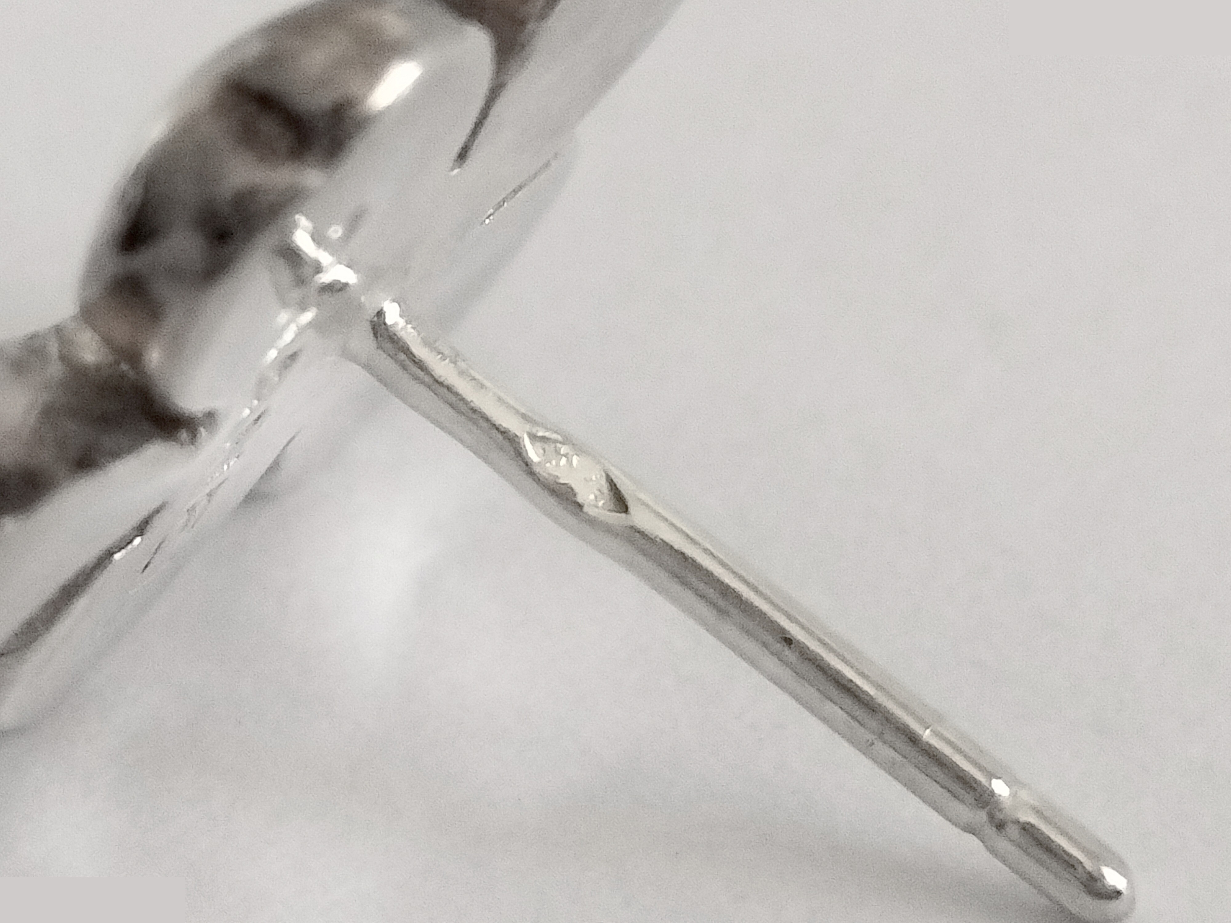 Clover-shaped 925 sterling silver earrings, 5.6g — view 4