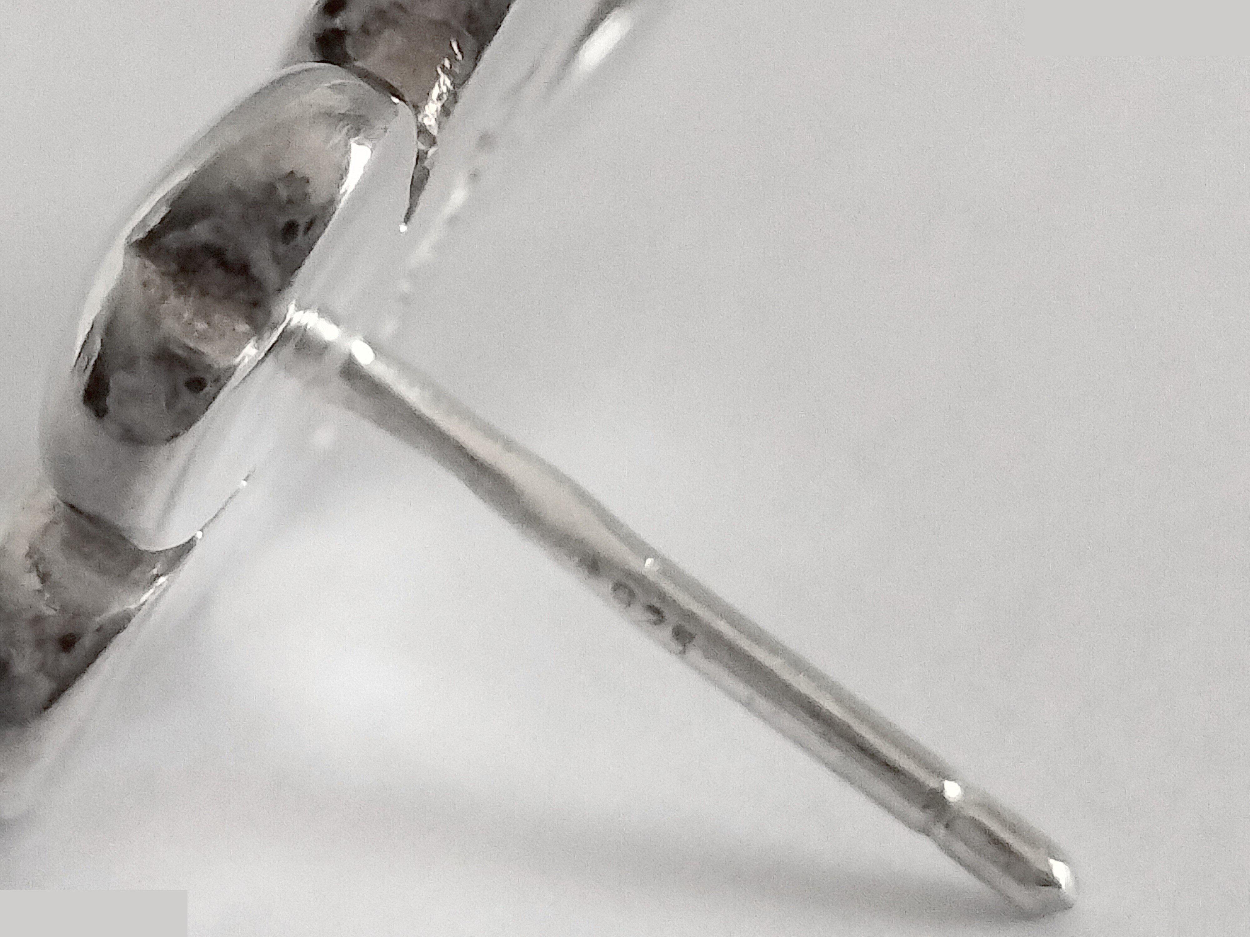 Clover-shaped 925 sterling silver earrings, 5.6g — view 5