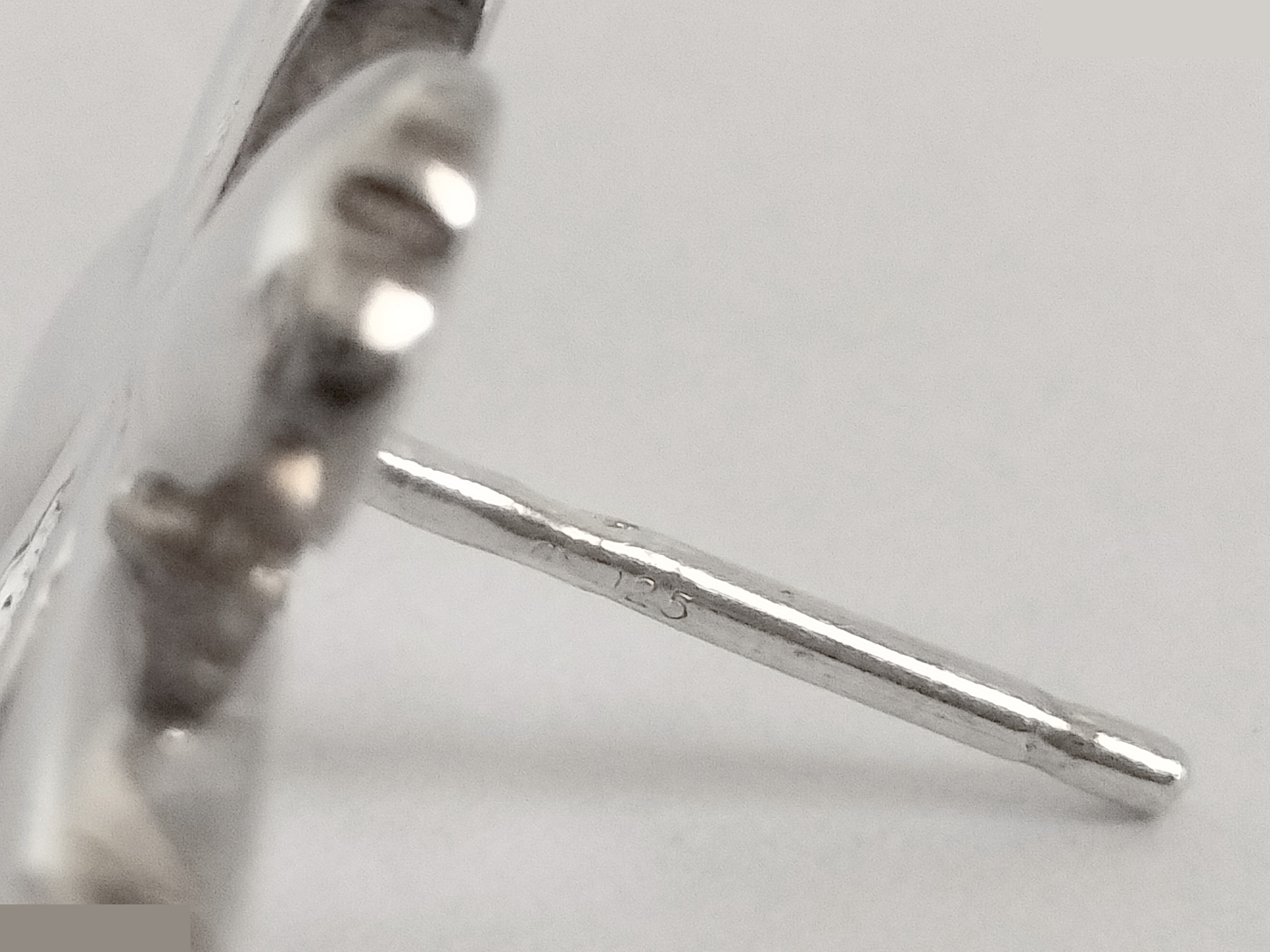 Clover-shaped 925 sterling silver earrings, 5.6g — view 6