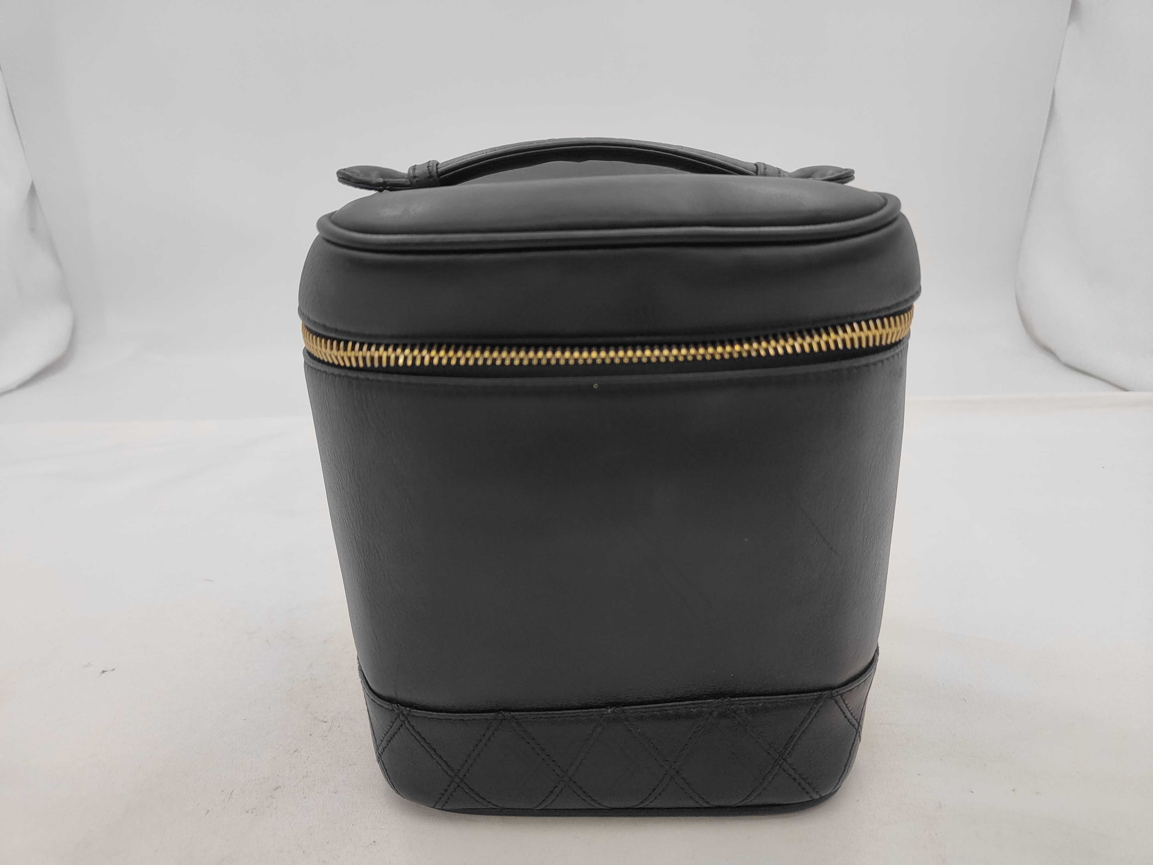 Lambskin Bicolore Black Vanity Bag (with seal)
