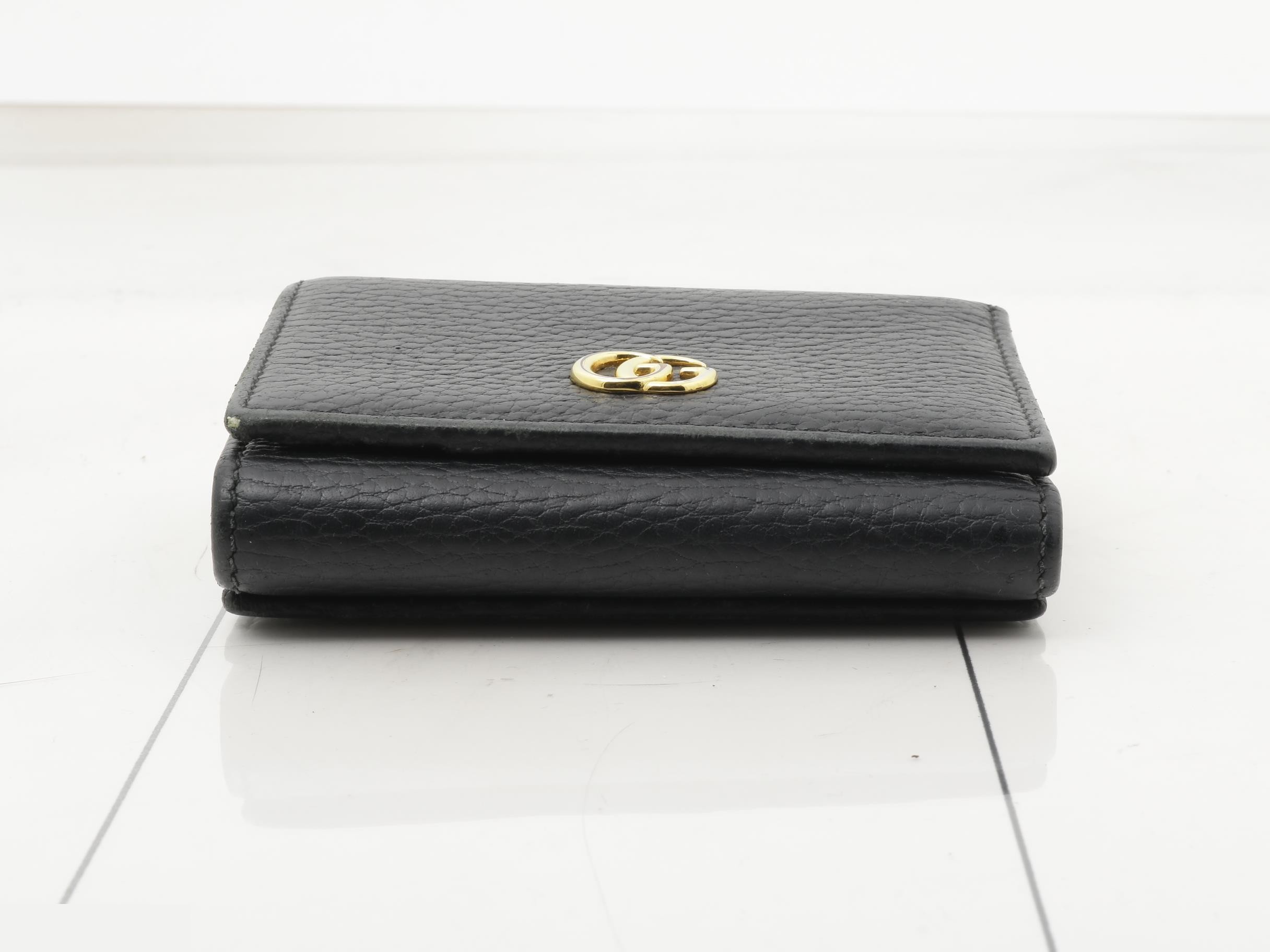 Marmont Tri-fold Wallet, Black, 474746, 2091 — view 3