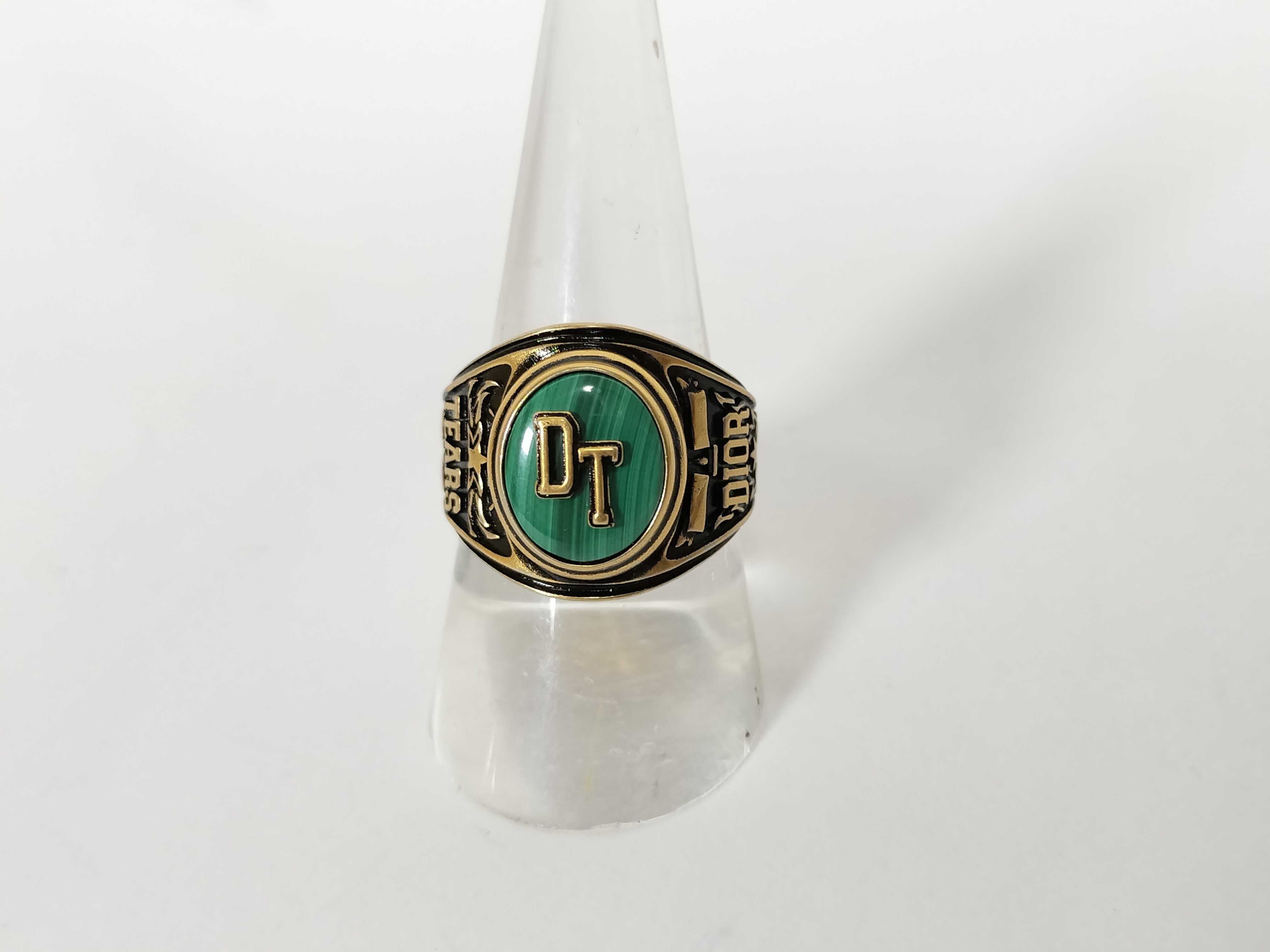 Denim Tears Collaboration Malachite Ring, Size S