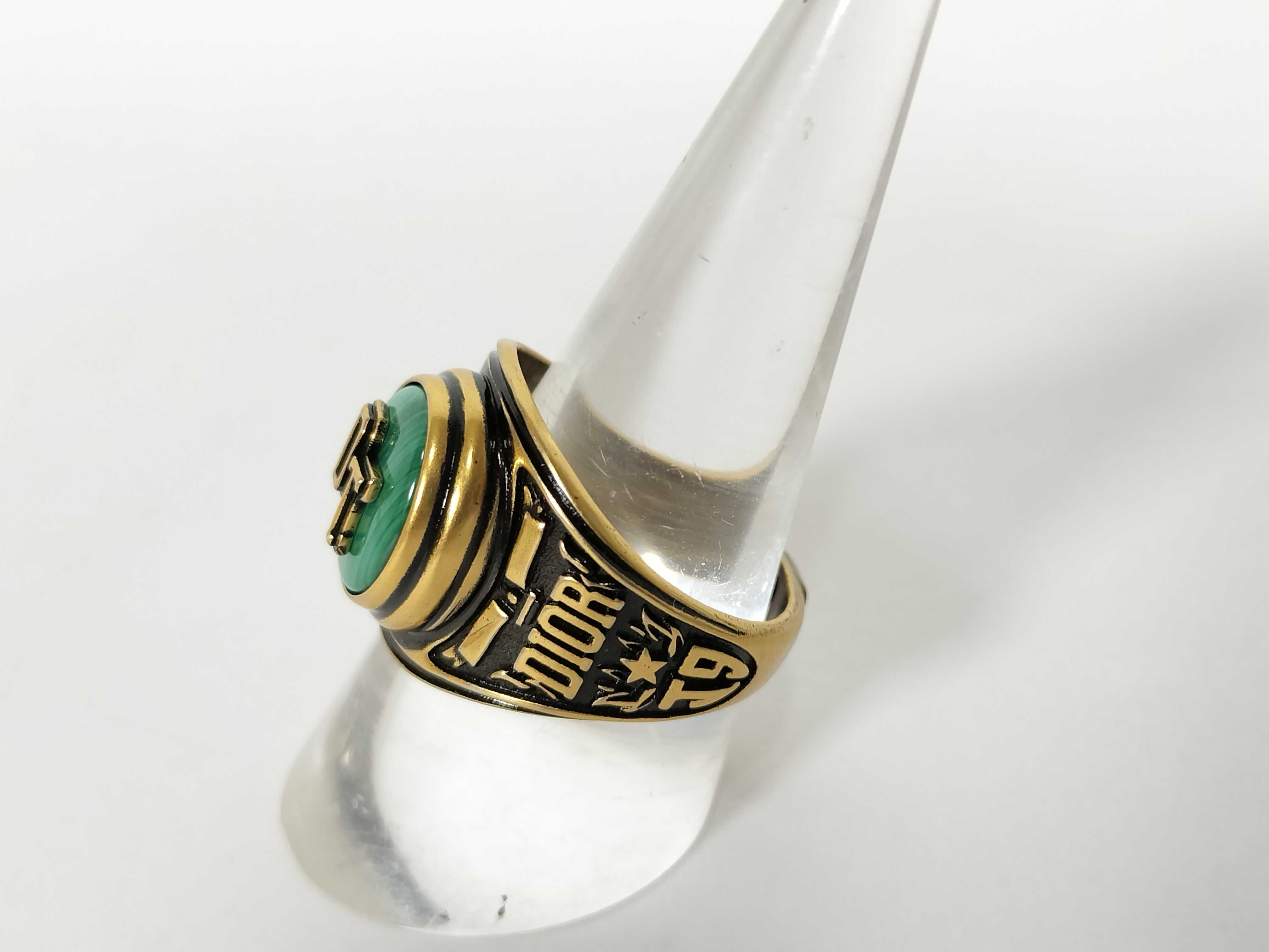 Denim Tears Collaboration Malachite Ring, Size S — view 2