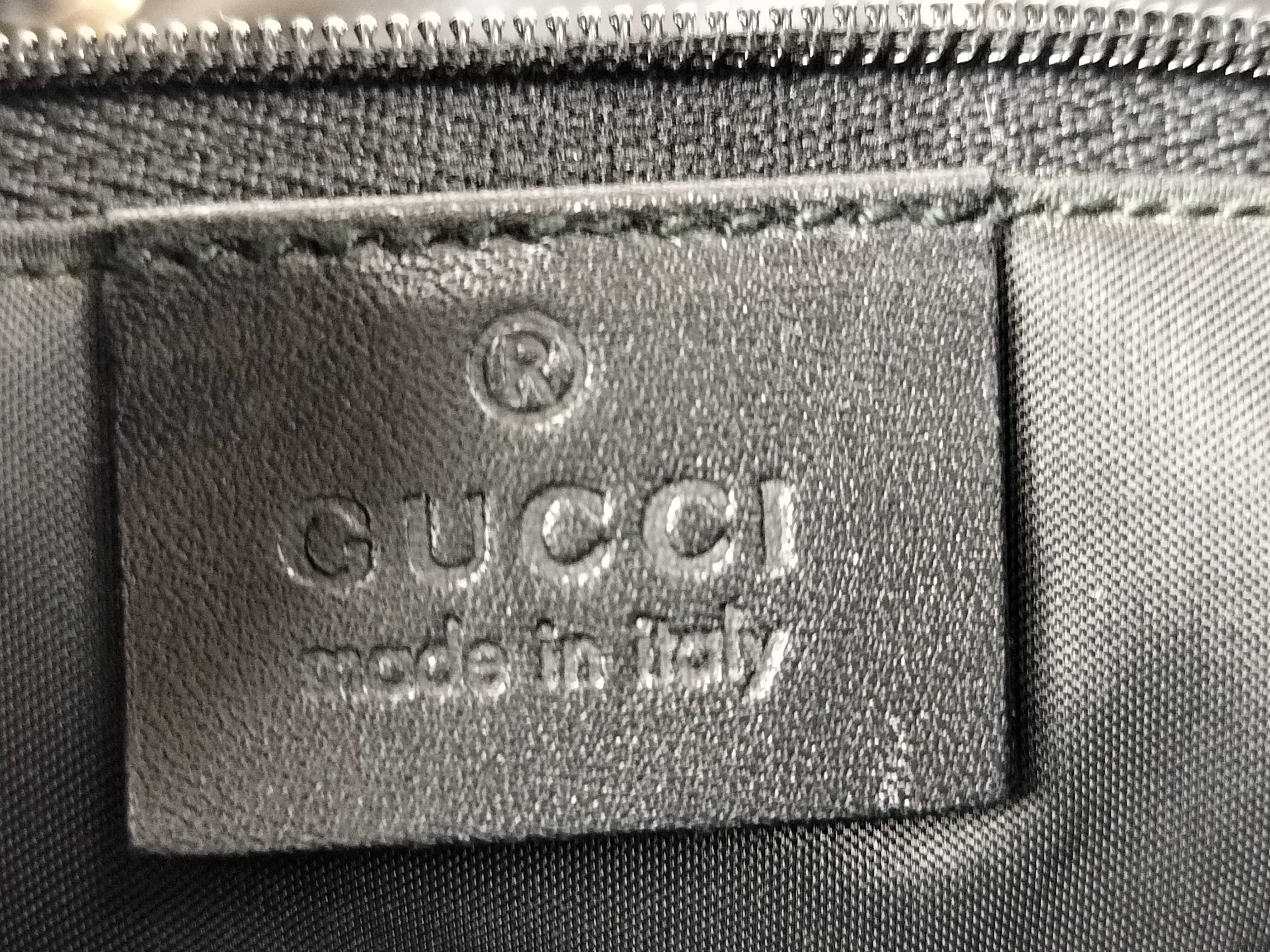 Jackie Gucci GG Nylon Jackie Backpack Black Backpack — view 12