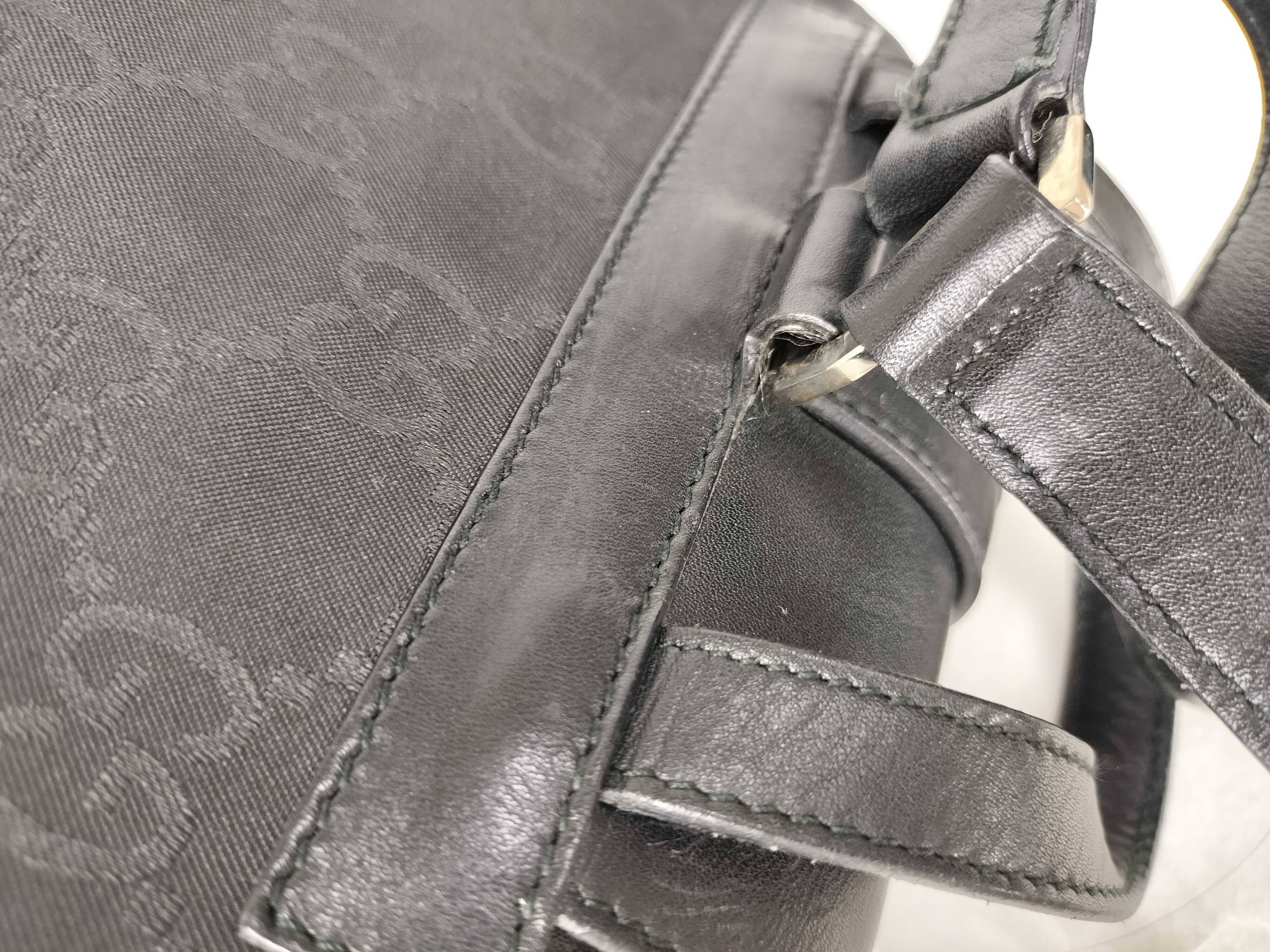 Jackie Gucci GG Nylon Jackie Backpack Black Backpack — view 5
