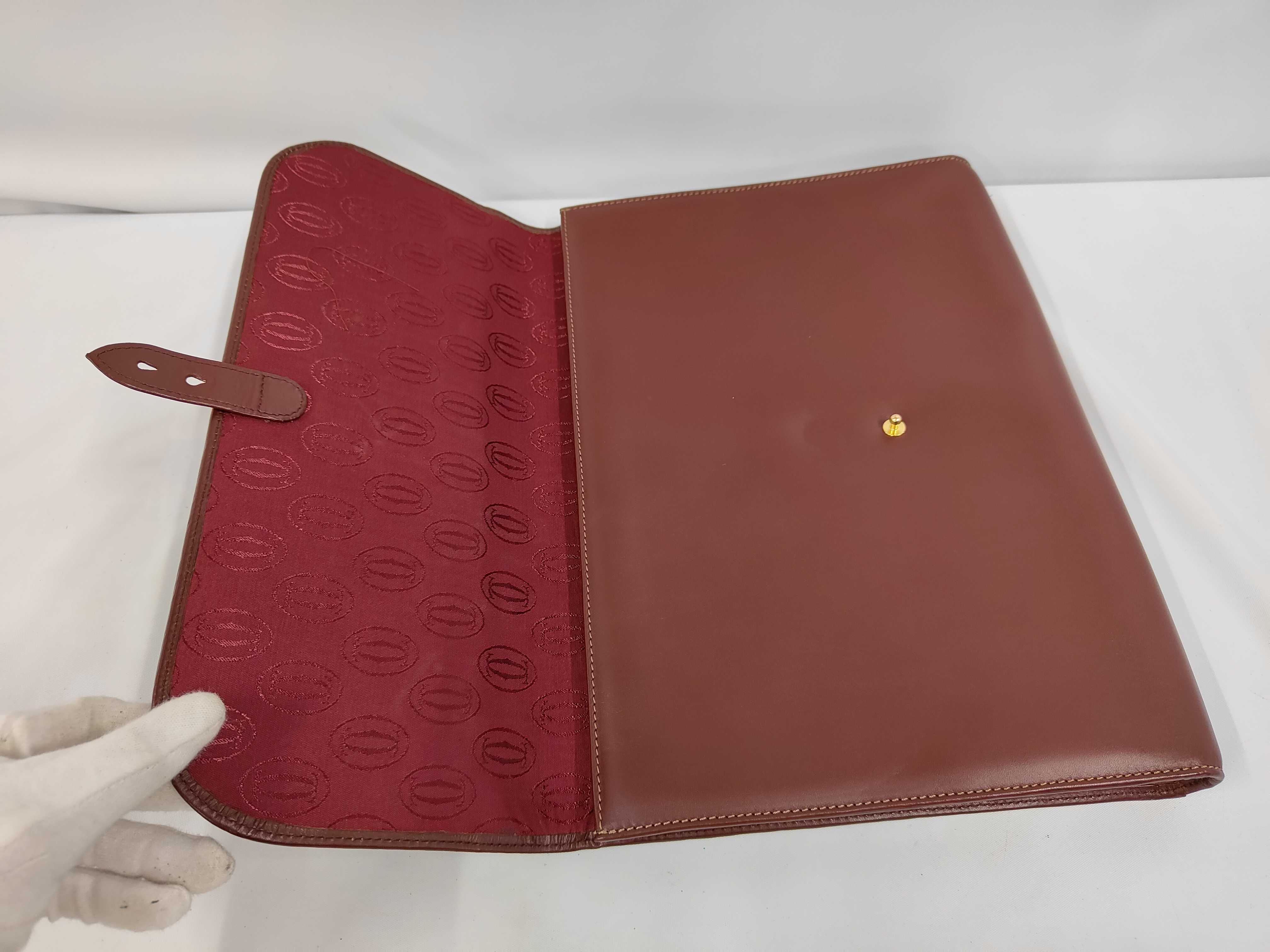 Must Line Briefcase, Second Bag, Document Bag, Clutch Bag L1000030, Business Bag, Leather, Bordeaux Clutch Bag — view 5