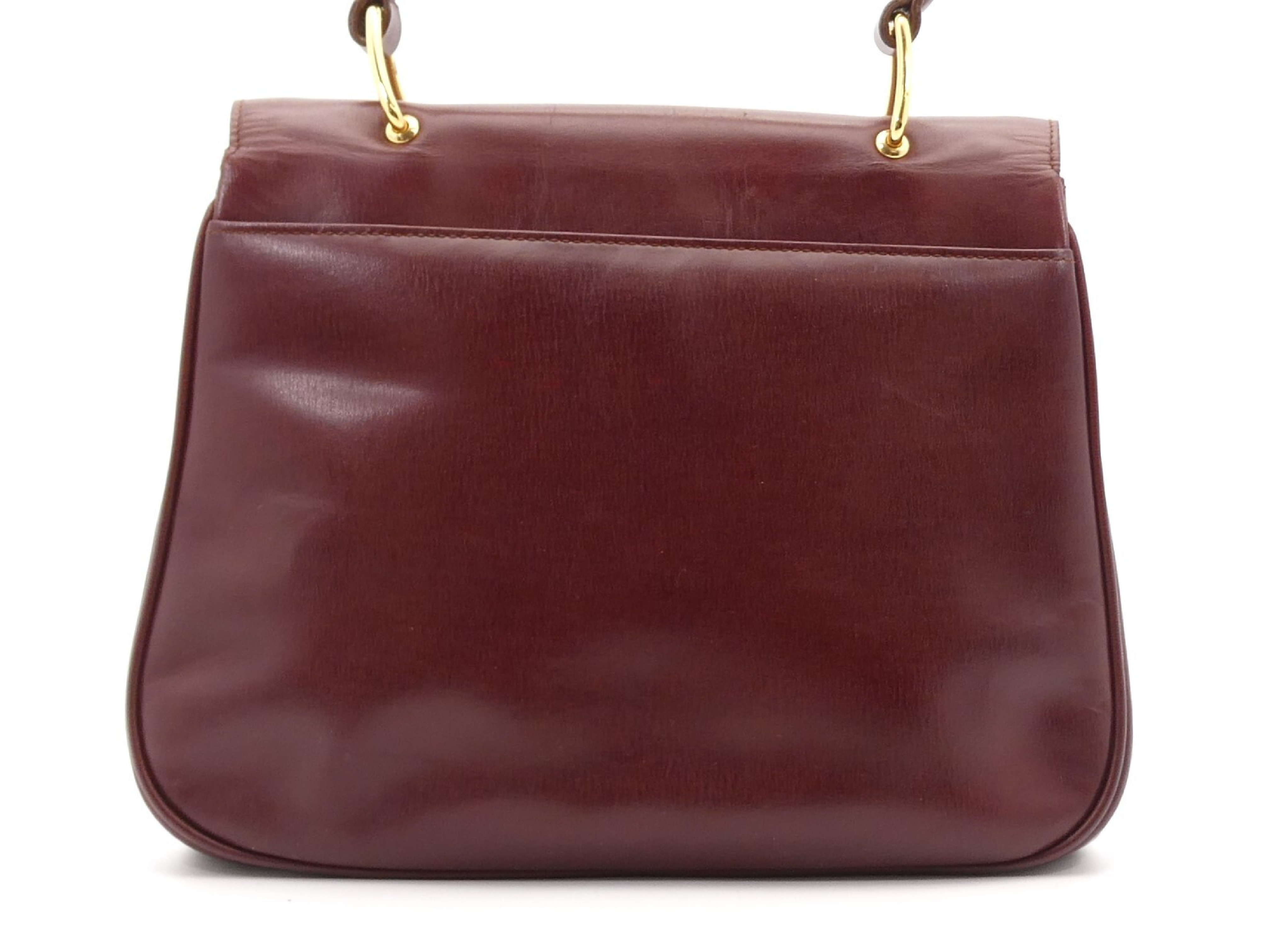 logo hardware leather handbag — view 2