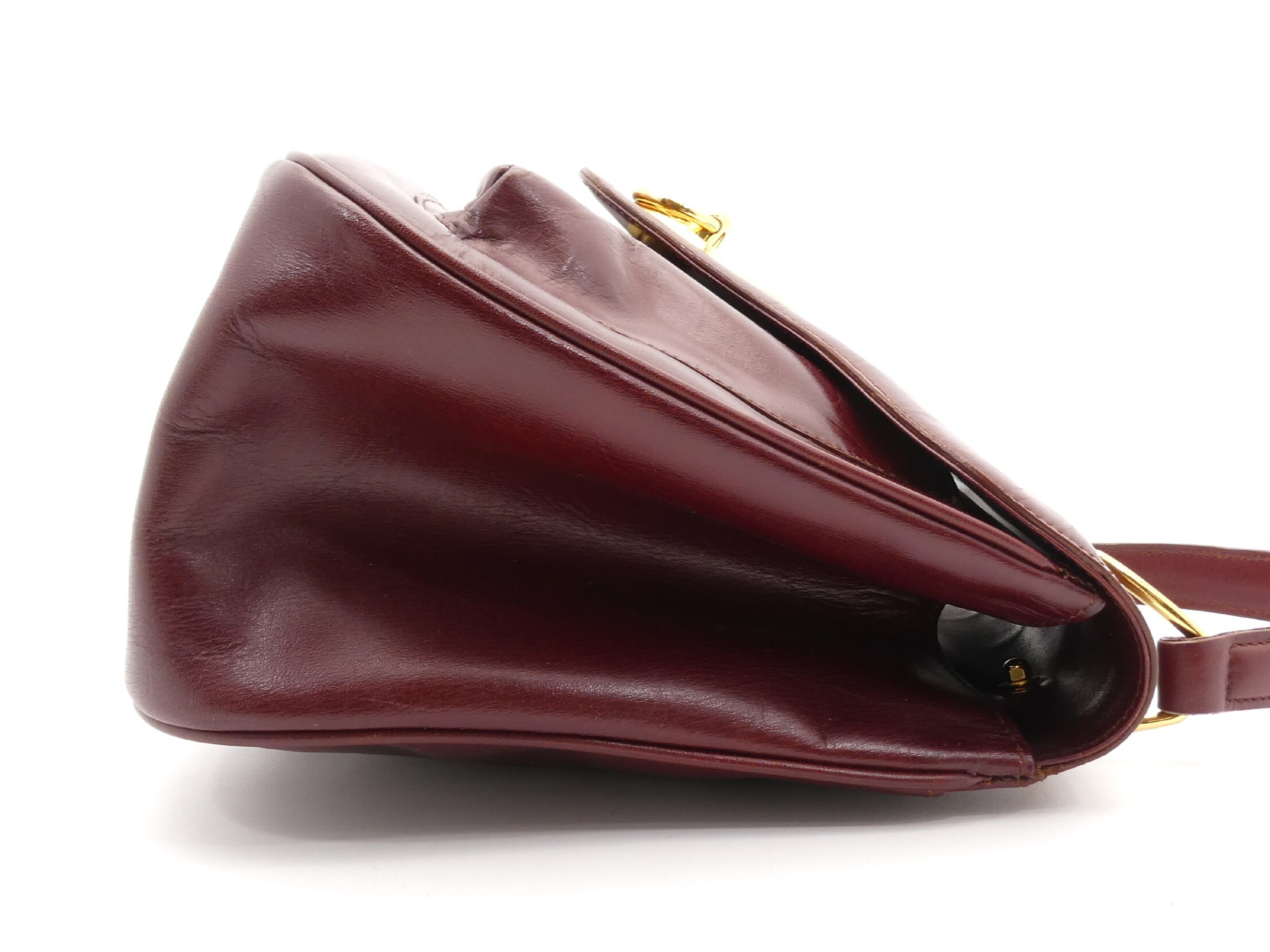logo hardware leather handbag — view 4