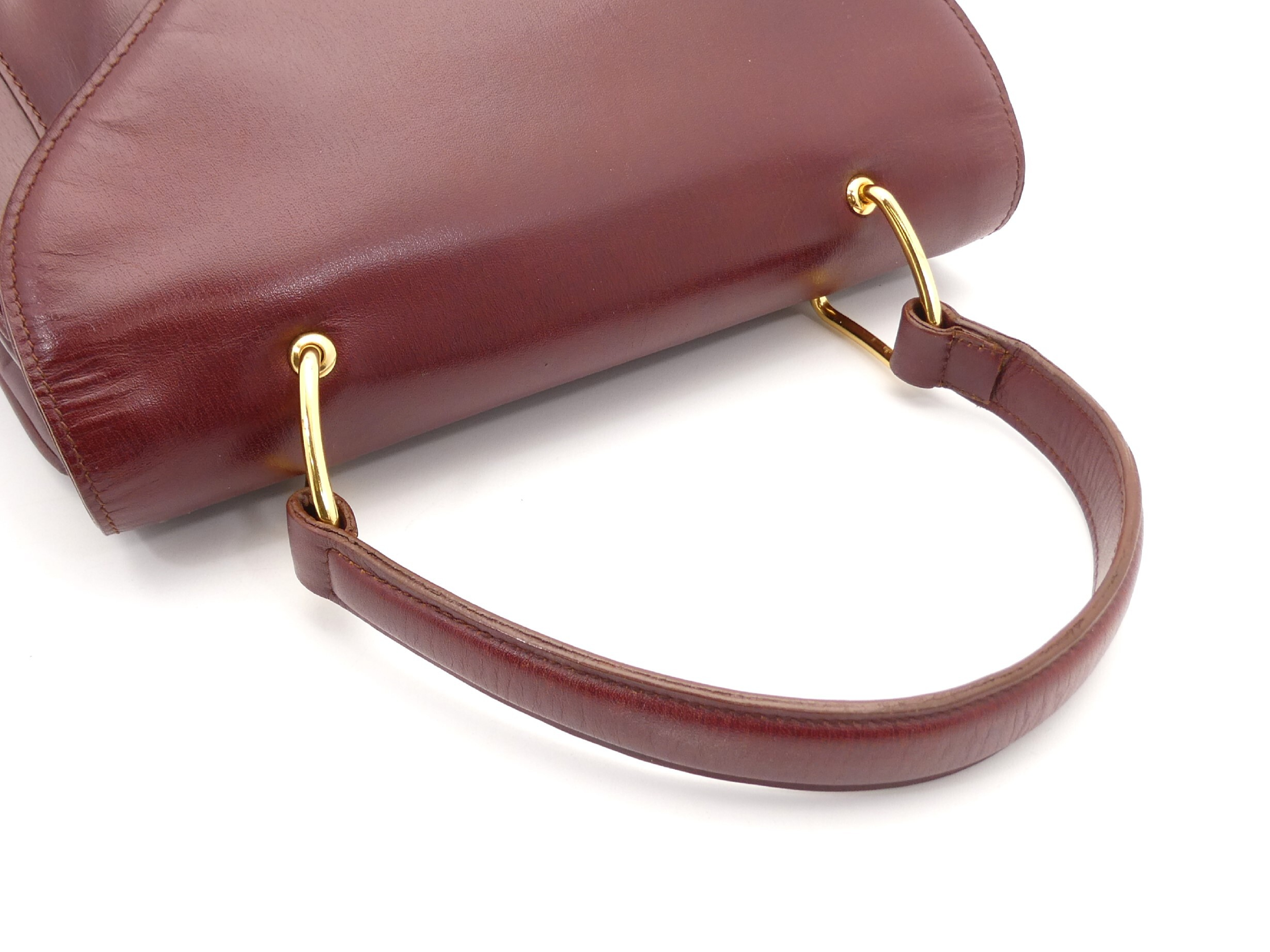 logo hardware leather handbag — view 6