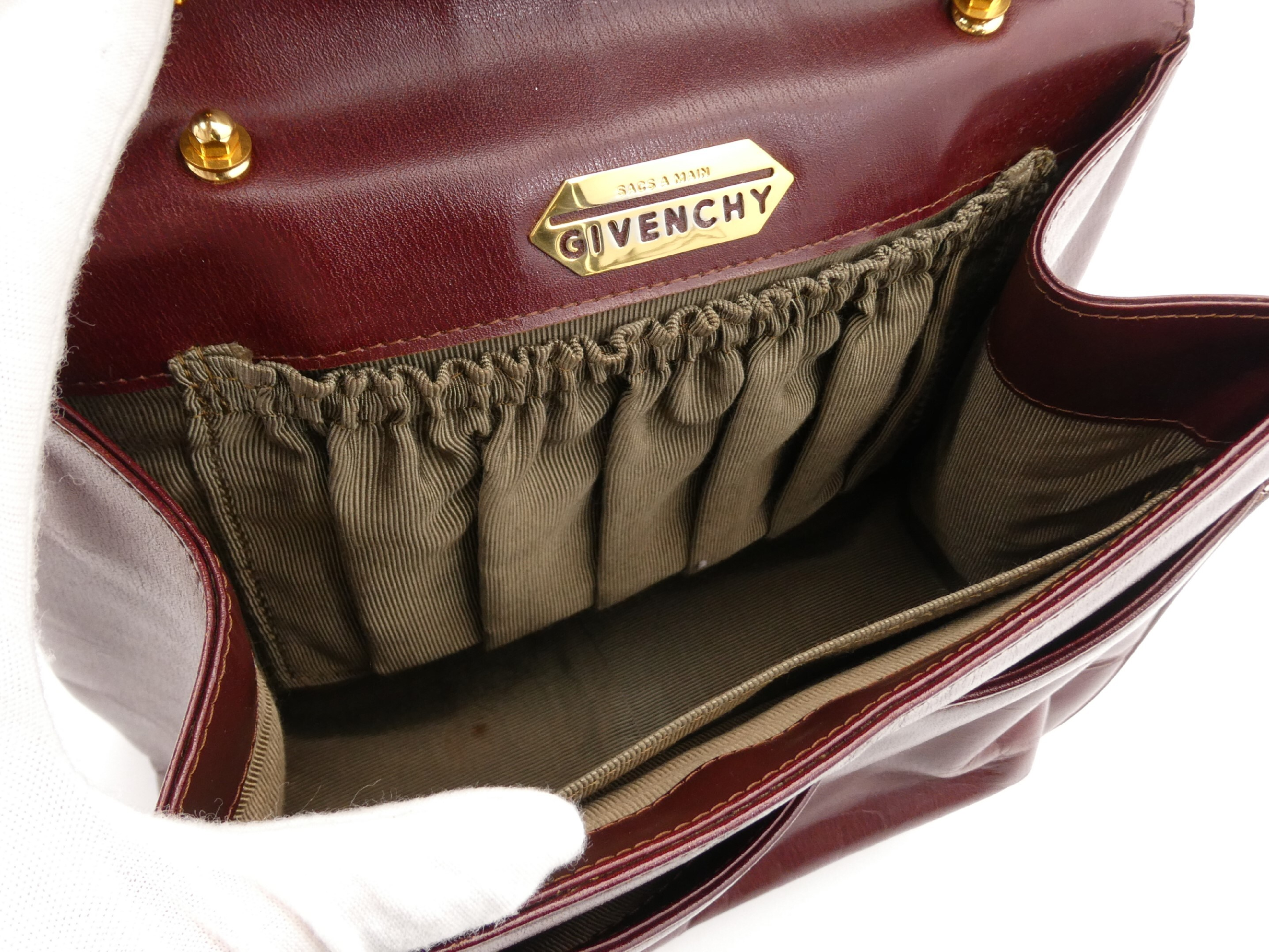 logo hardware leather handbag — view 7