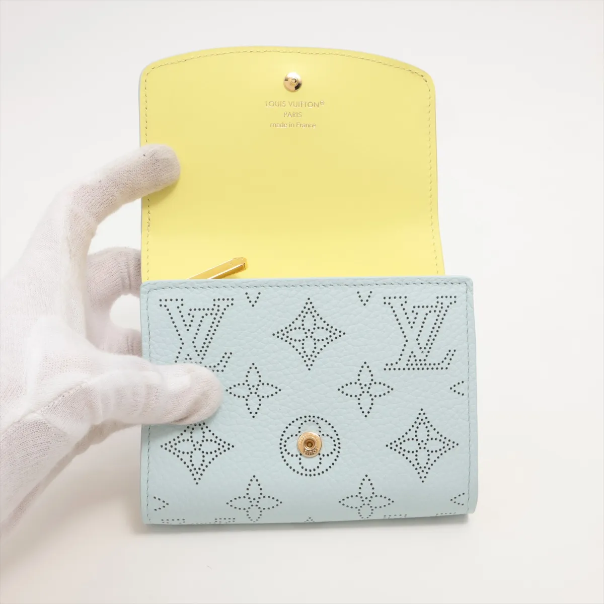 Mahina Portefeuil Iris Compact M28064 Sky Blue Compact Wallet RFID Reactive — view 3