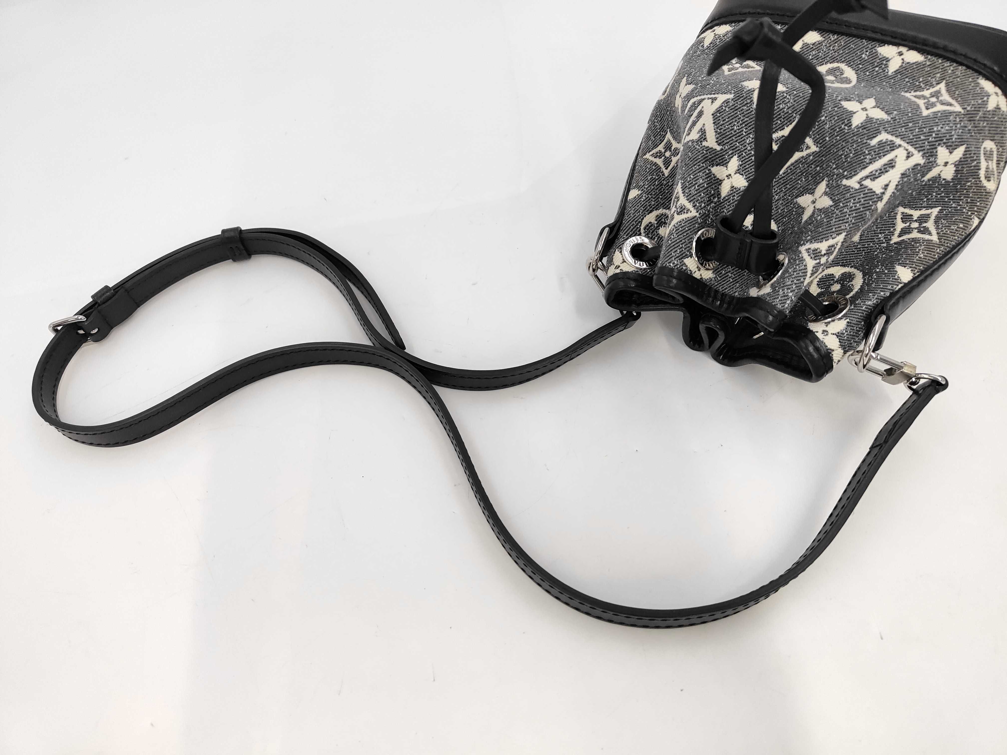 Denim Bucket Shoulder Bag — view 5