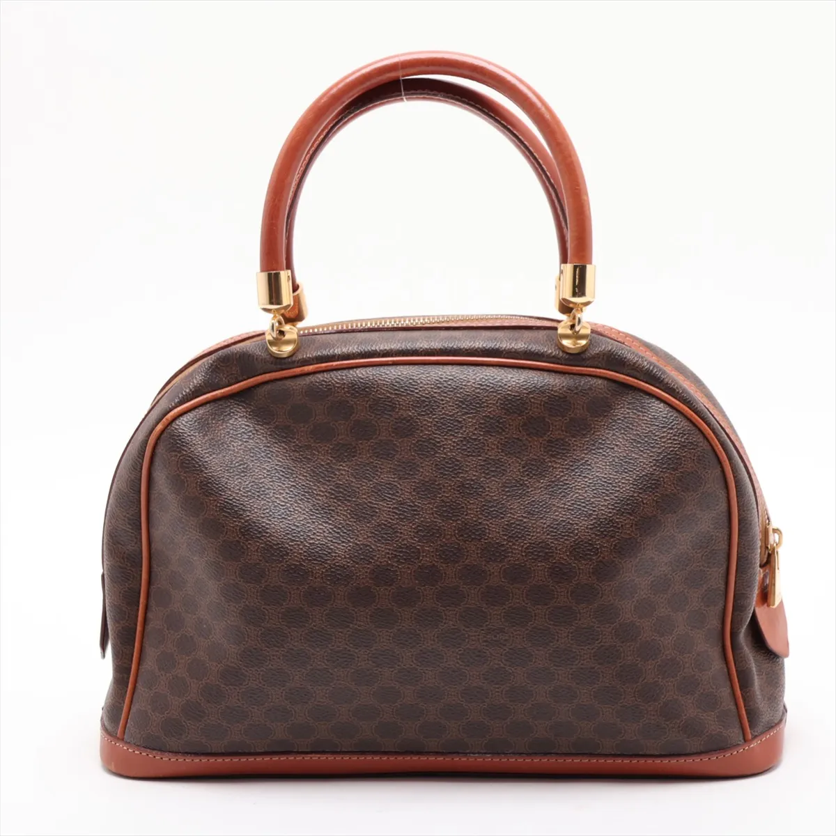 Macadam PVC x Leather Handbag, Brown — view 2
