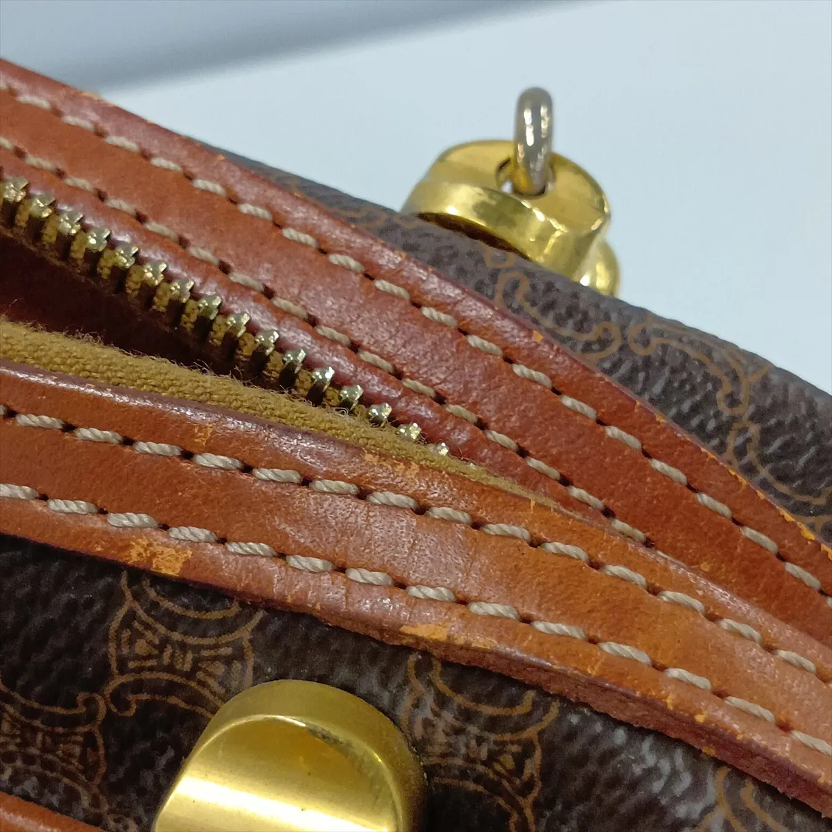 Macadam PVC x Leather Handbag, Brown — view 14