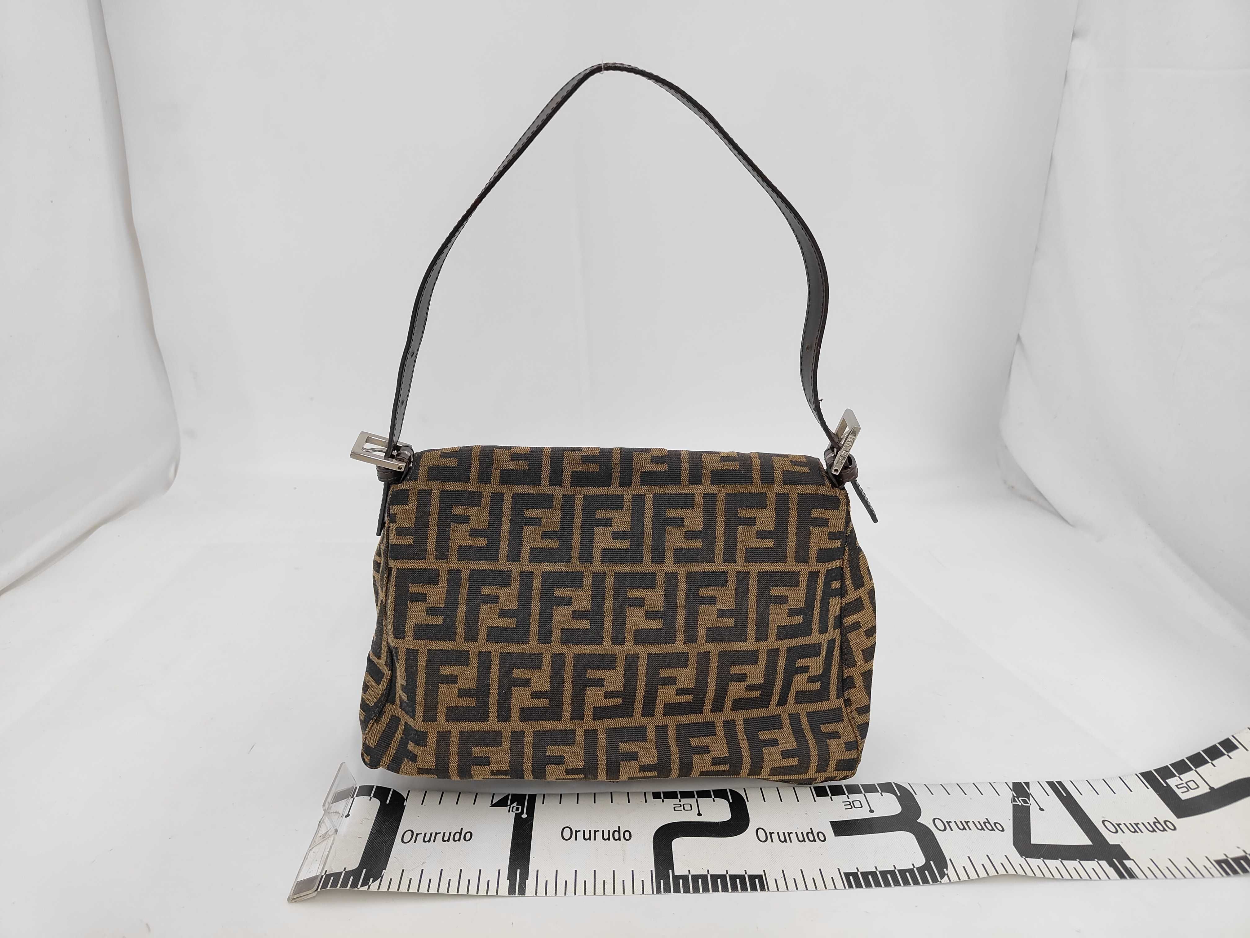Mamma Bucket 26325 Zucca Canvas x Leather Brown Shoulder Bag — view 2