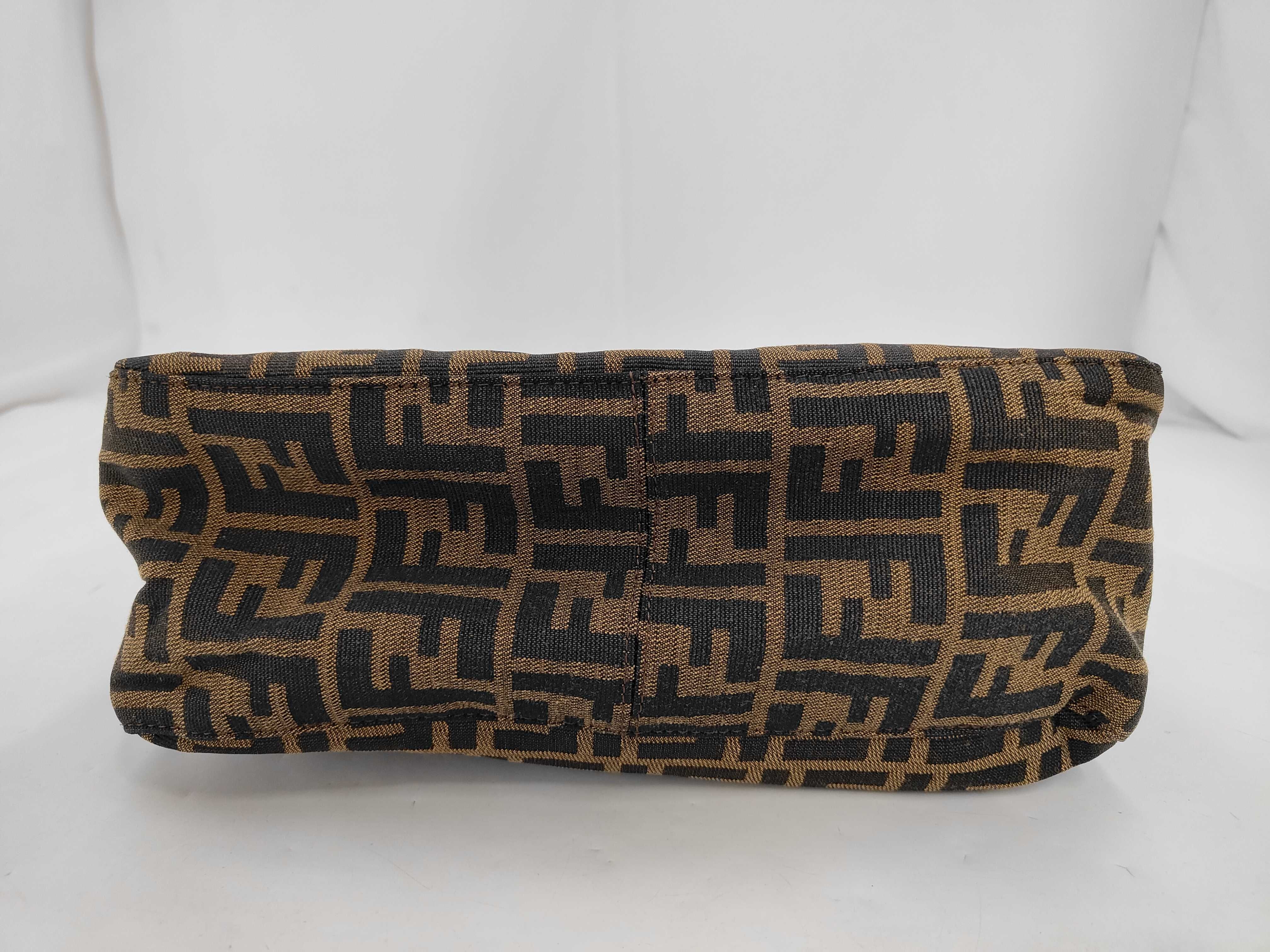 Mamma Bucket 26325 Zucca Canvas x Leather Brown Shoulder Bag — view 4