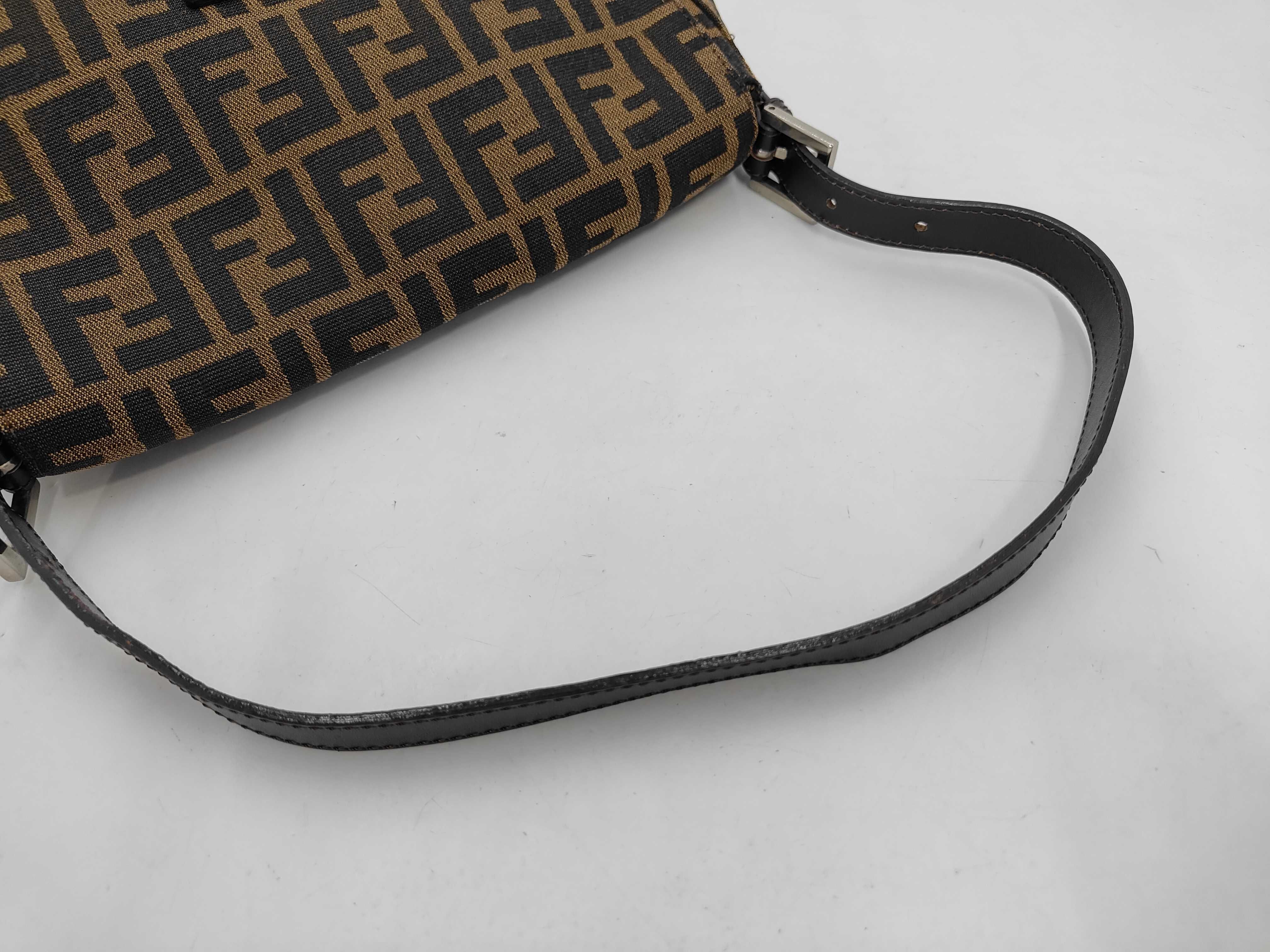 Mamma Bucket 26325 Zucca Canvas x Leather Brown Shoulder Bag — view 5