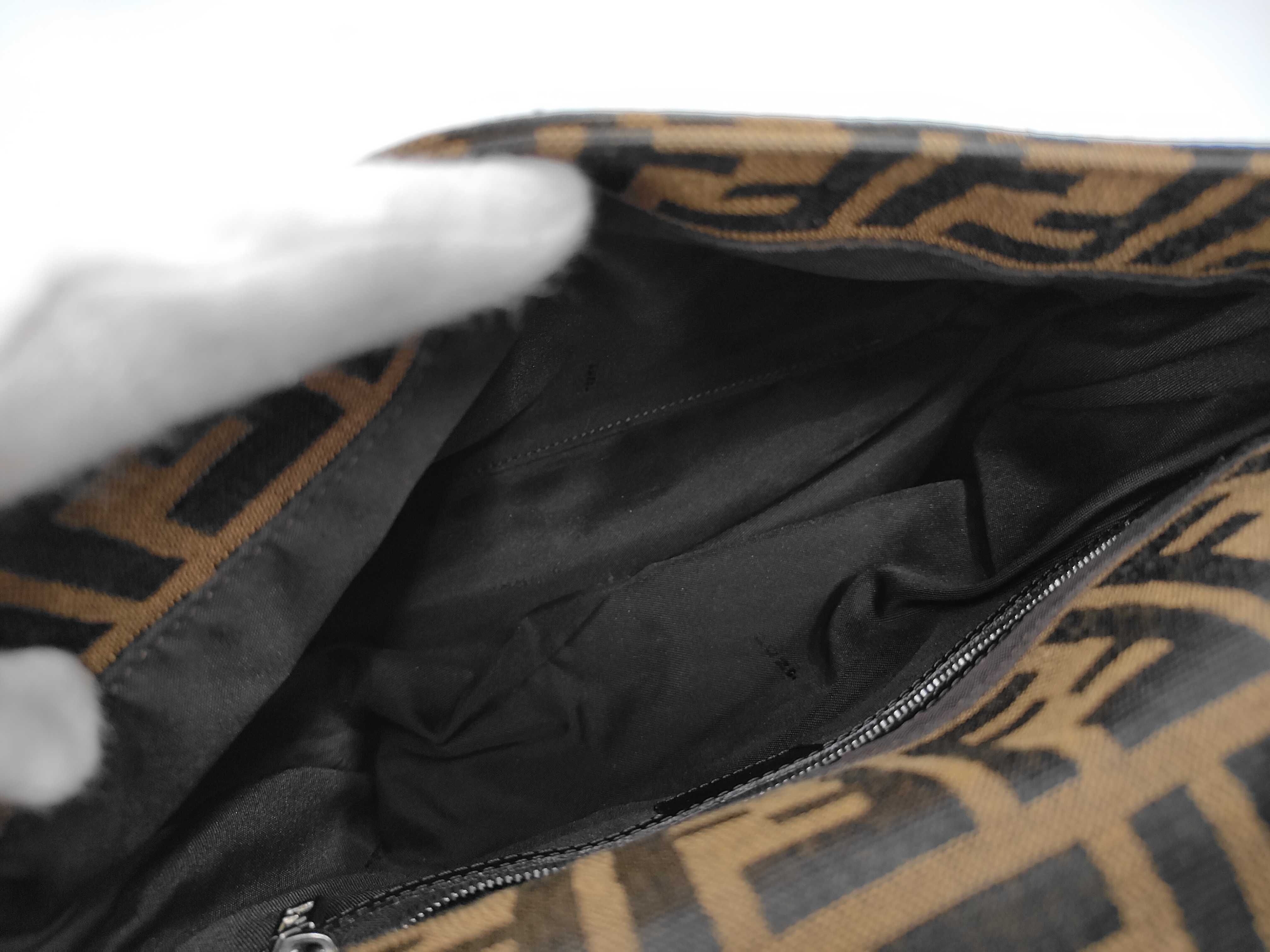Mamma Bucket 26325 Zucca Canvas x Leather Brown Shoulder Bag — view 9