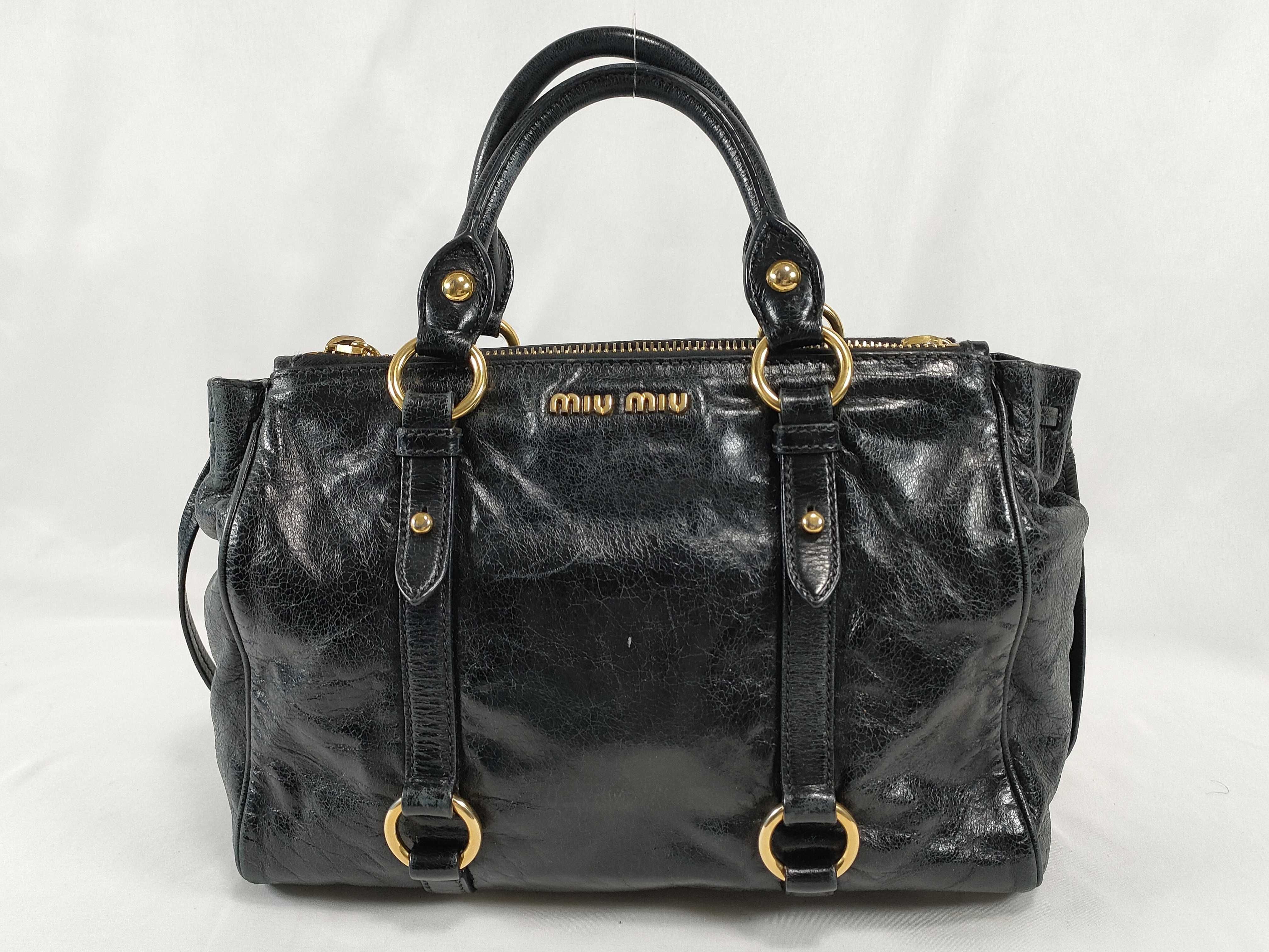 Vitello Luxe/Black Handbag