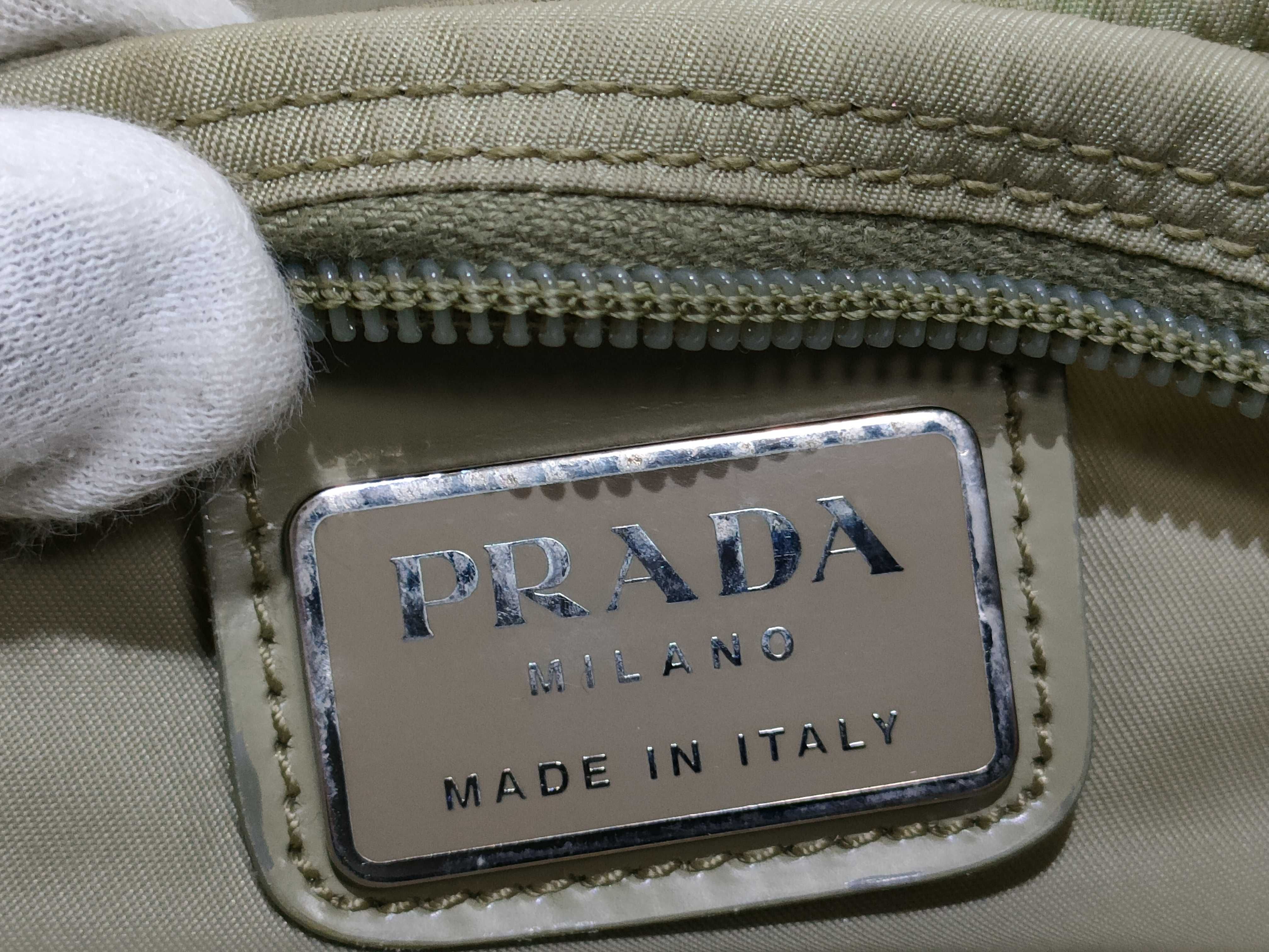Nylon Prada Shoulder Bag Nylon Green Shoulder Bag — view 10
