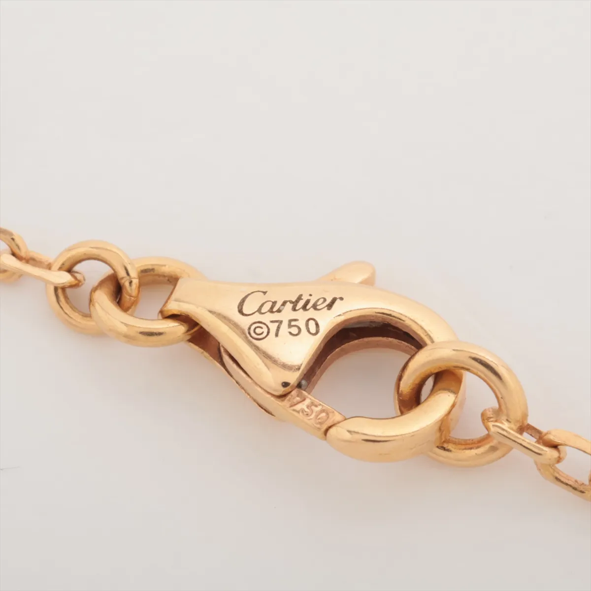 Trinity Diamond Necklace 750 (Yellow Gold x Pink Gold x White Gold) 8.5g TS0810 — view 4