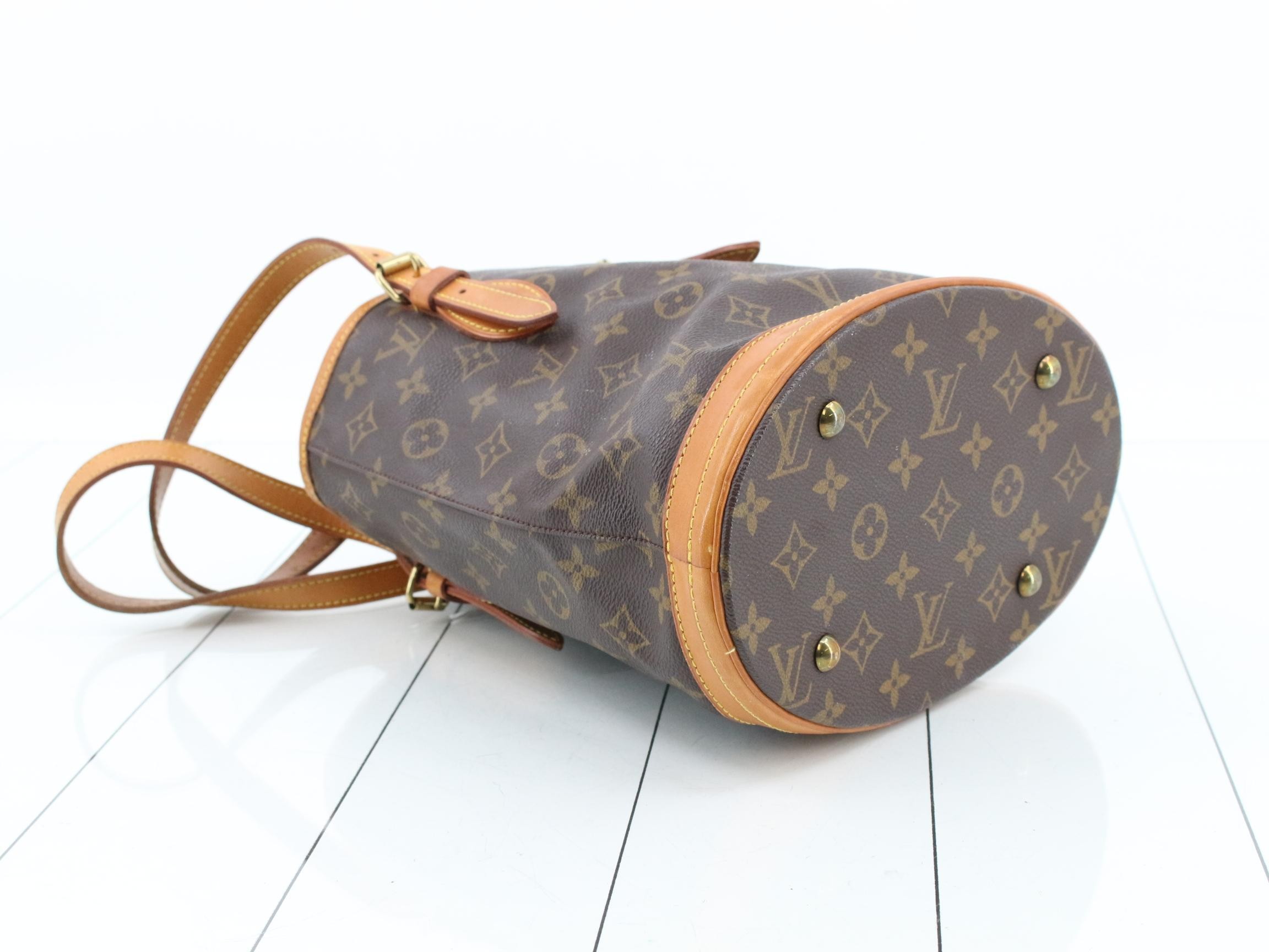 Monogram Bucket PM Tote Bag with Pouch — view 5