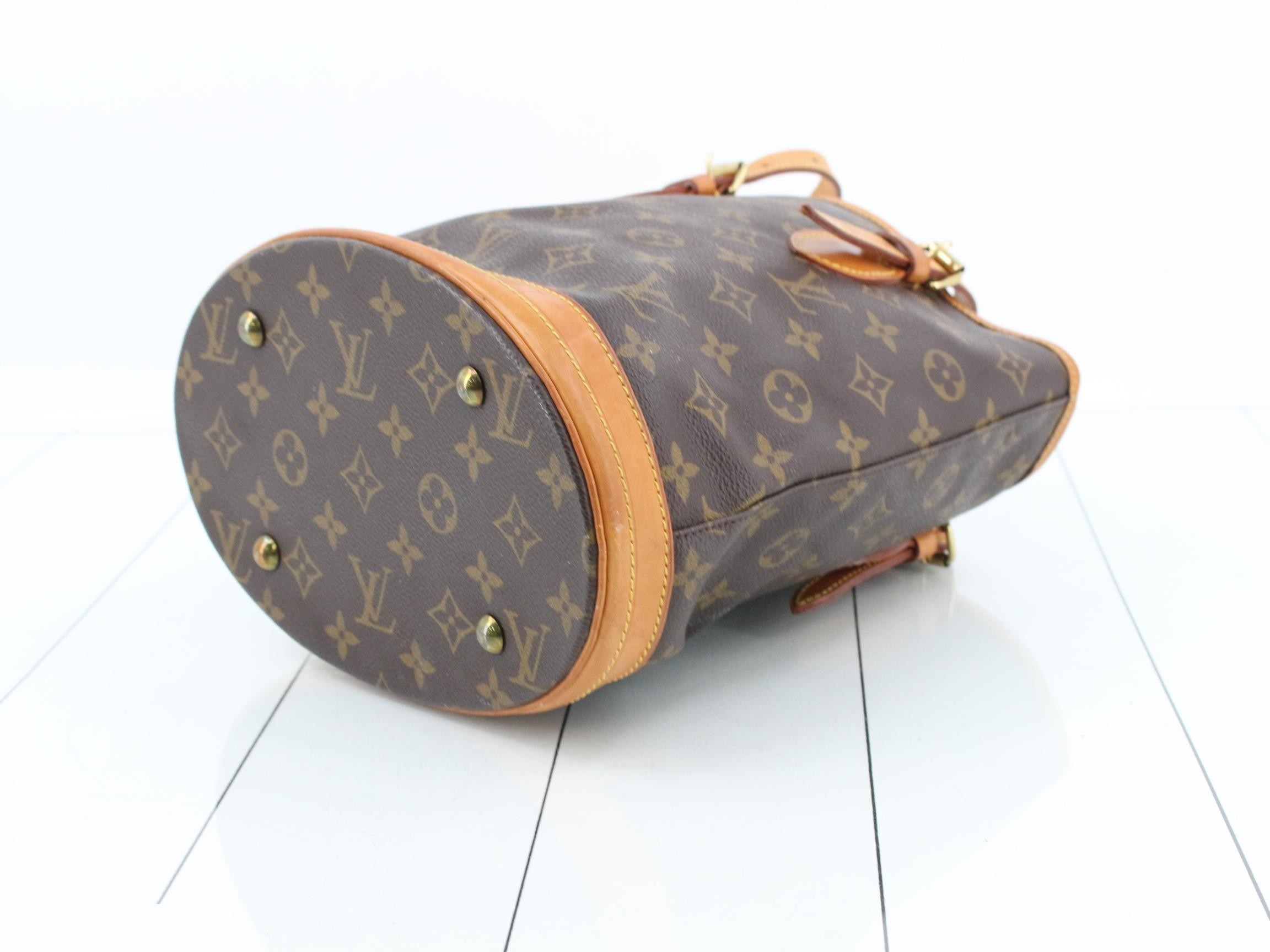 Monogram Bucket PM Tote Bag with Pouch — view 6
