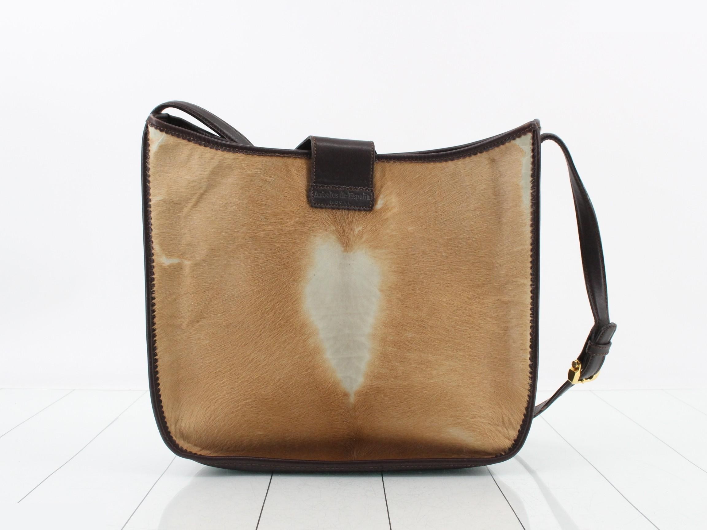 Calf Hair Anagram Shoulder Bag — view 2
