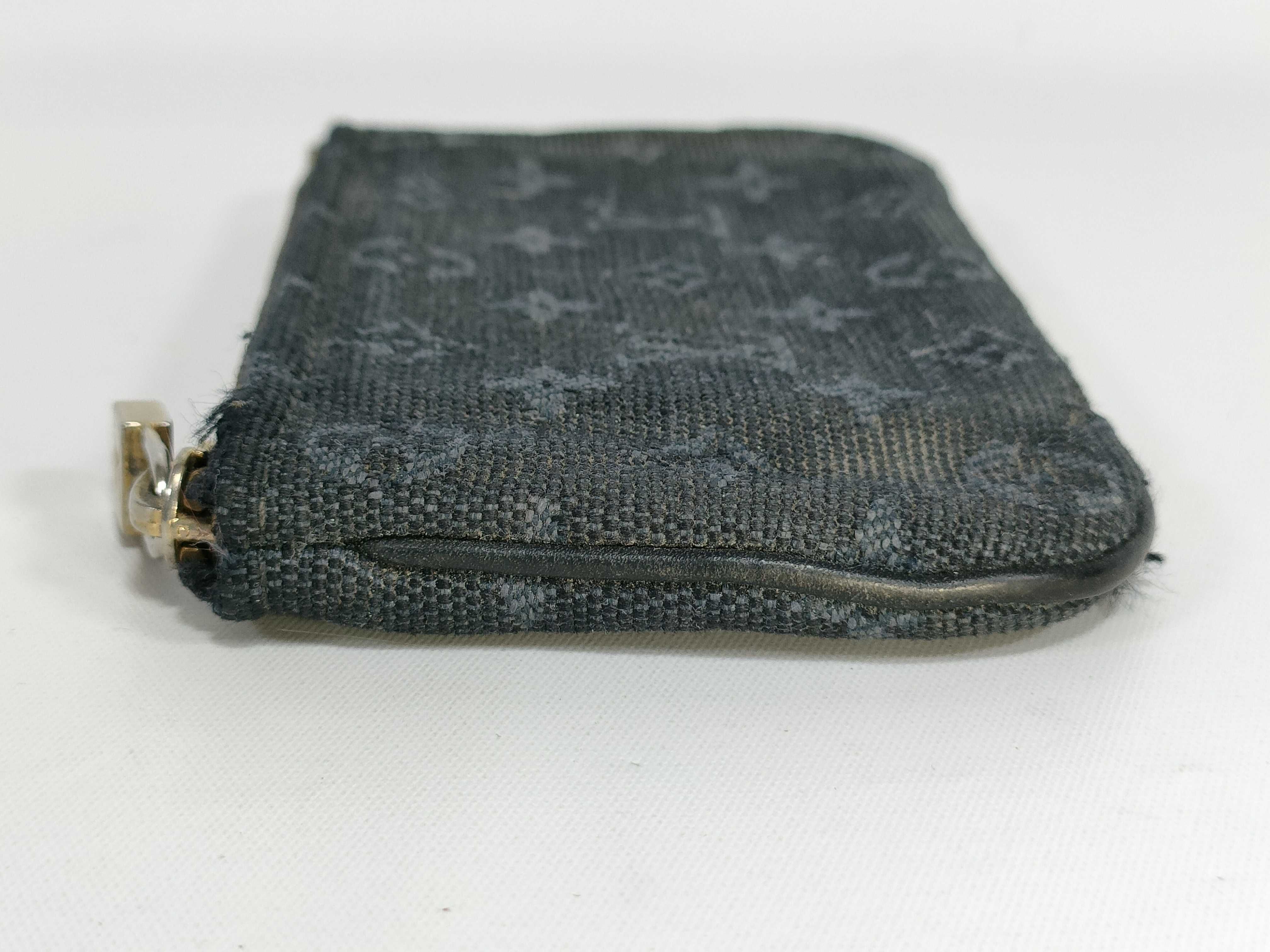 Monogram Mini Lin Pochette Clé Navy Key Case — view 6