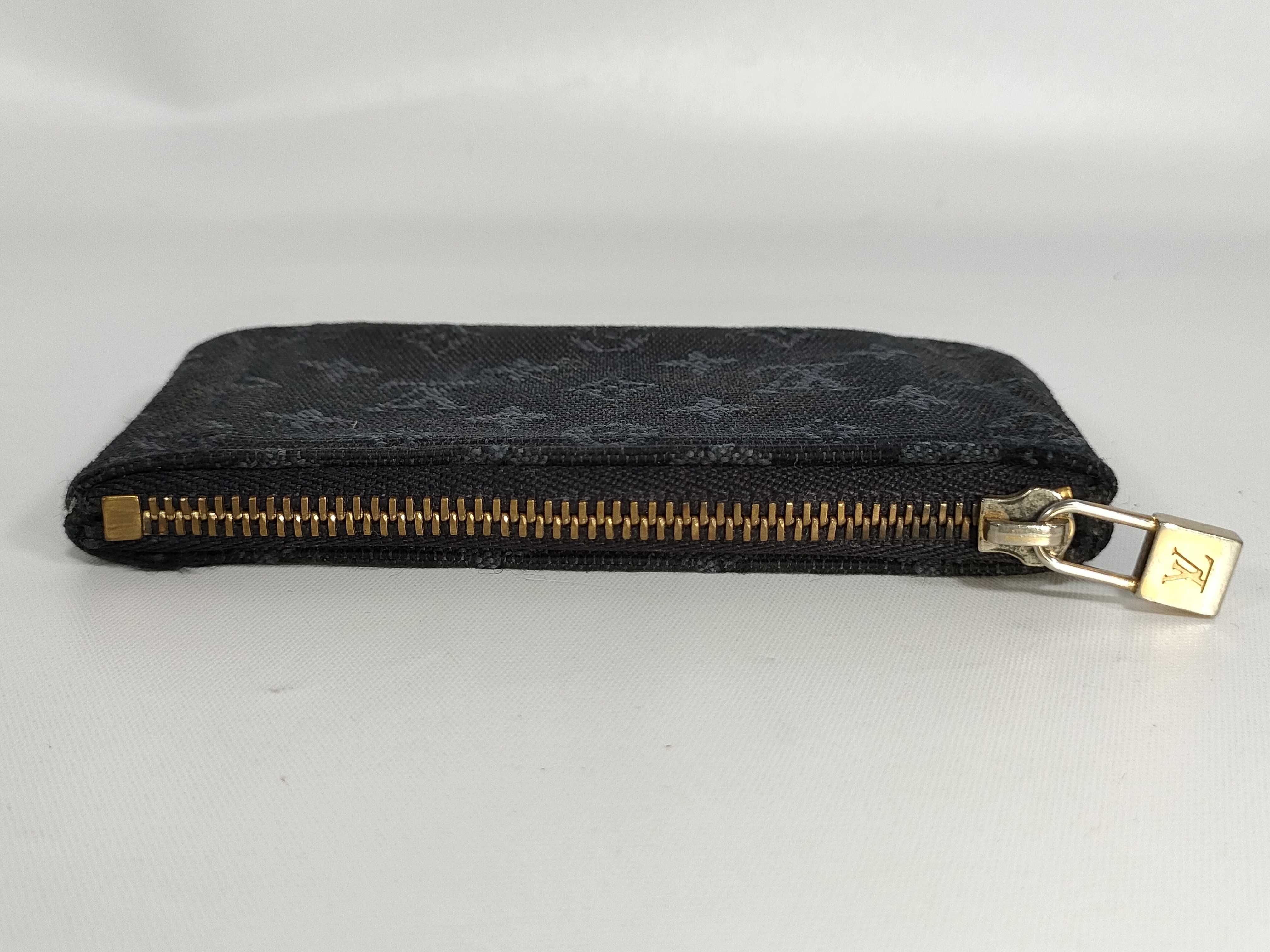 Monogram Mini Lin Pochette Clé Navy Key Case — view 7