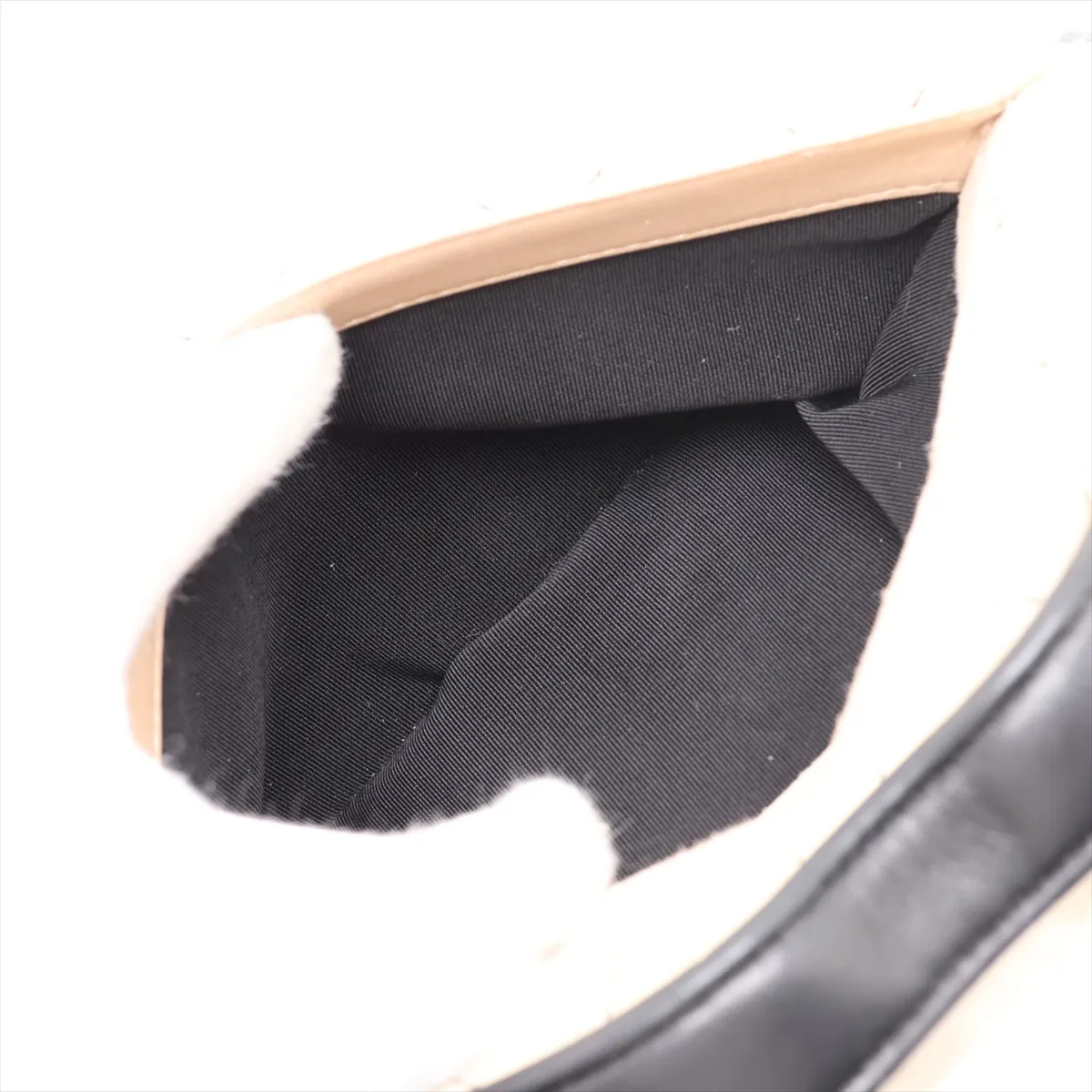 Business Affinity Suede x Leather 2-Way Handbag, Beige x Black, Gold Hardware, Item Number 23471889 (Serial Number 23) — view 11