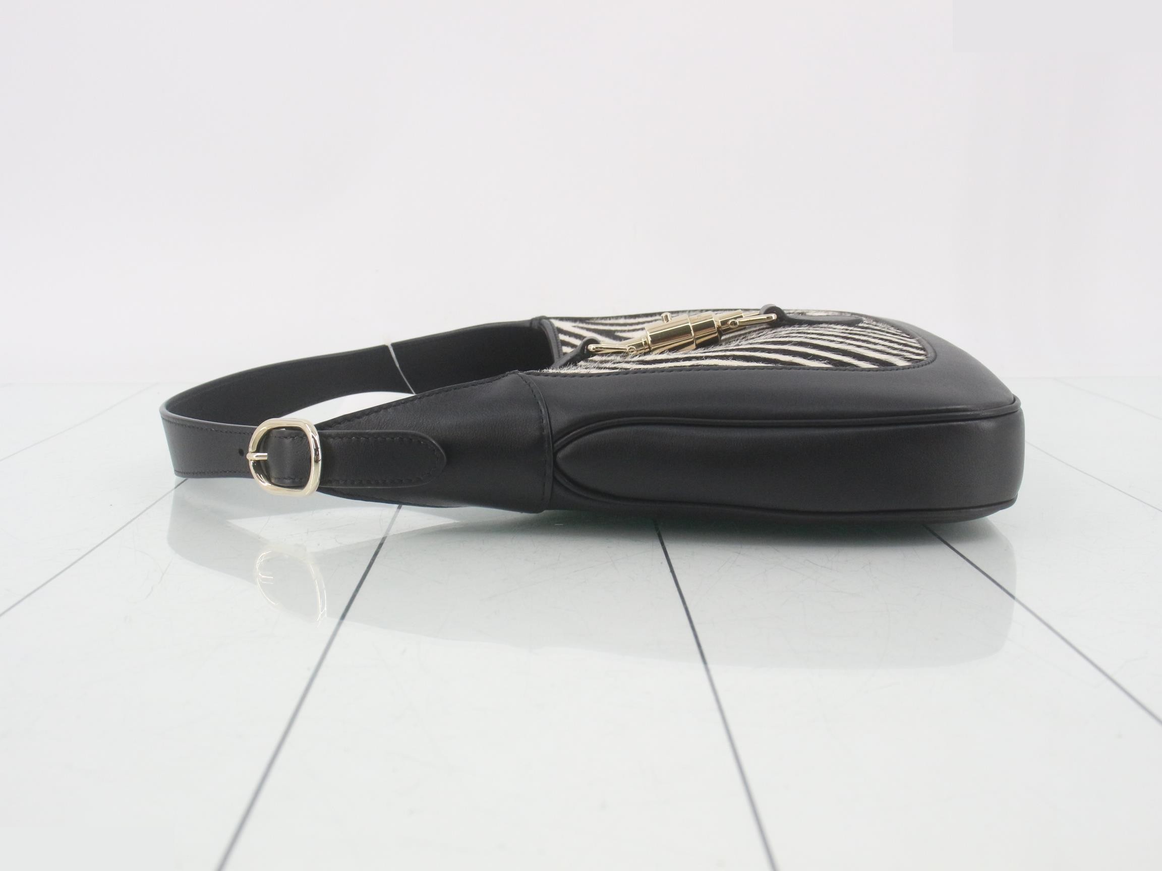 New Jackie Shoulder Bag, Calf Hair, 2-Way — view 4