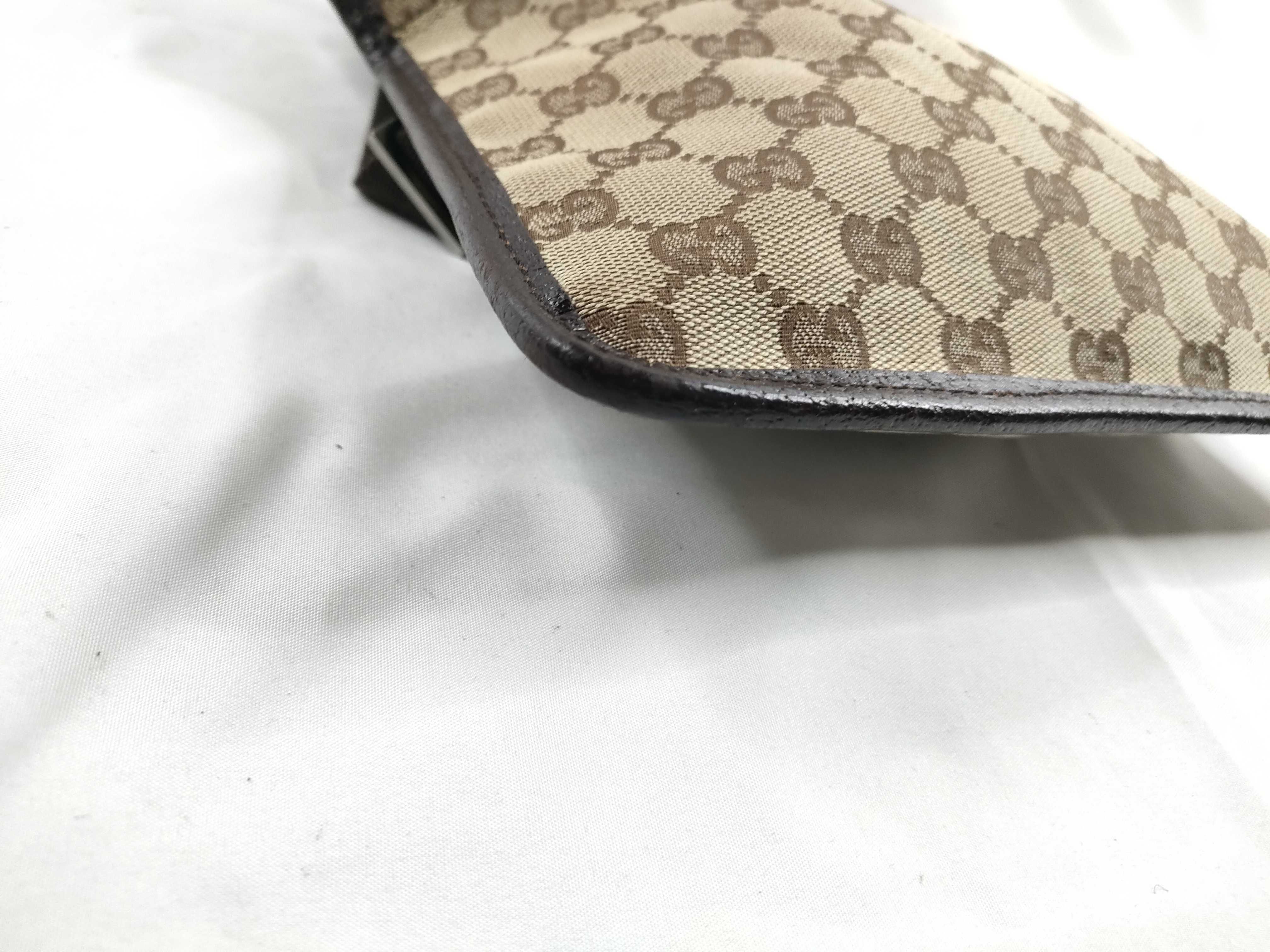 GG Canvas Shoulder Bag - Gucci Shoulder Bag GG Canvas Leather Logo Plate Beige Shoulder Bag — view 3
