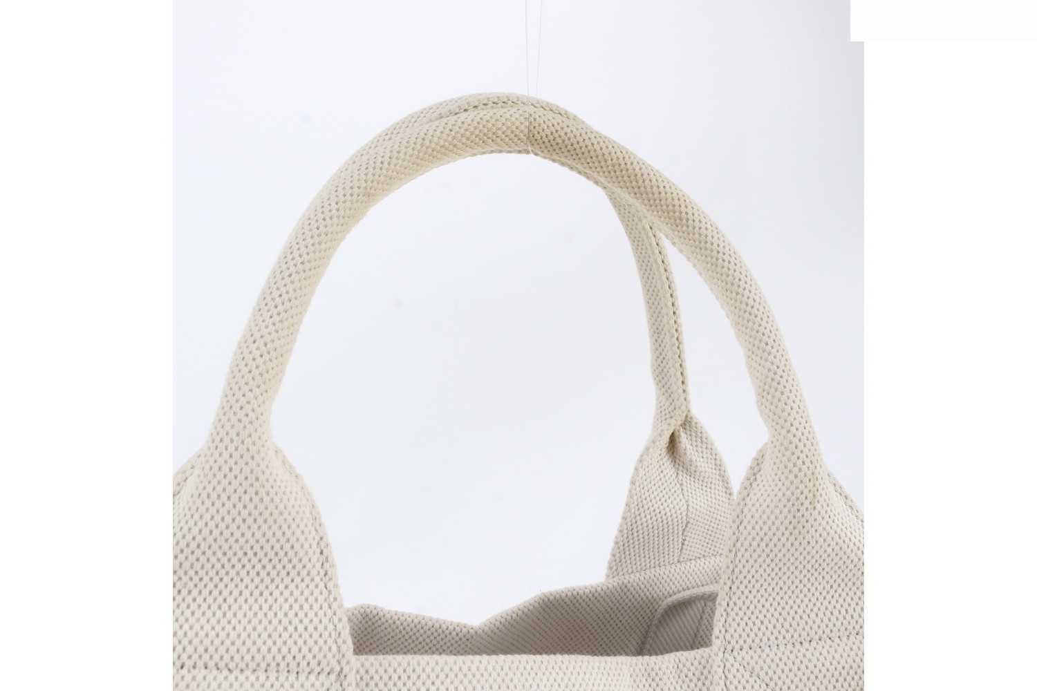 Leather and canvas 2-way tote bag — view 2