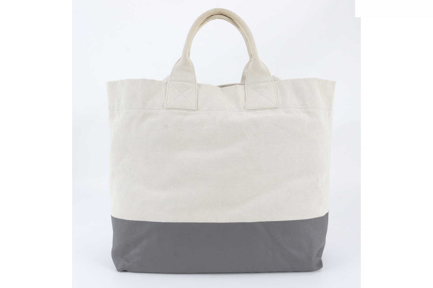 Leather and canvas 2-way tote bag — view 3