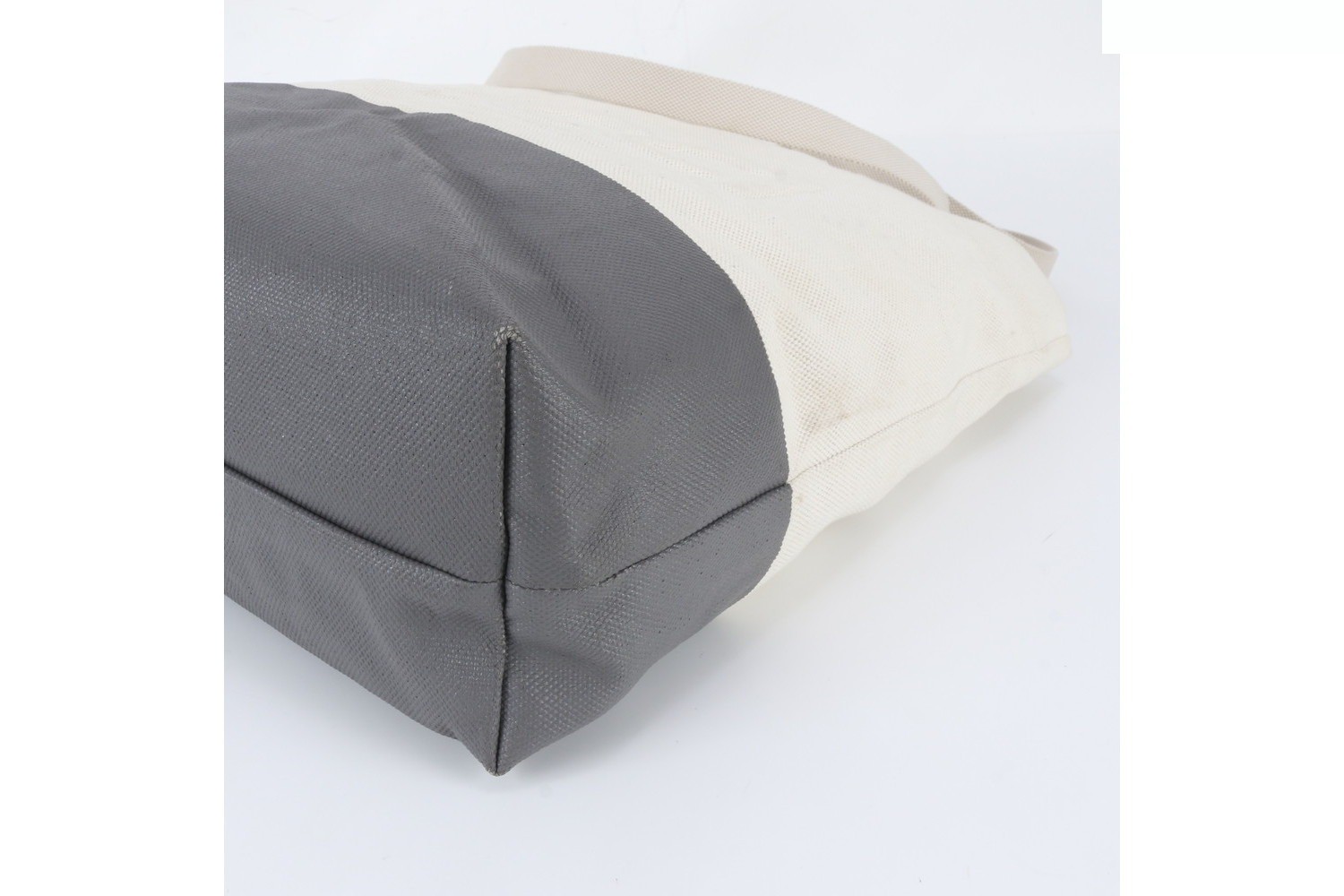 Leather and canvas 2-way tote bag — view 4
