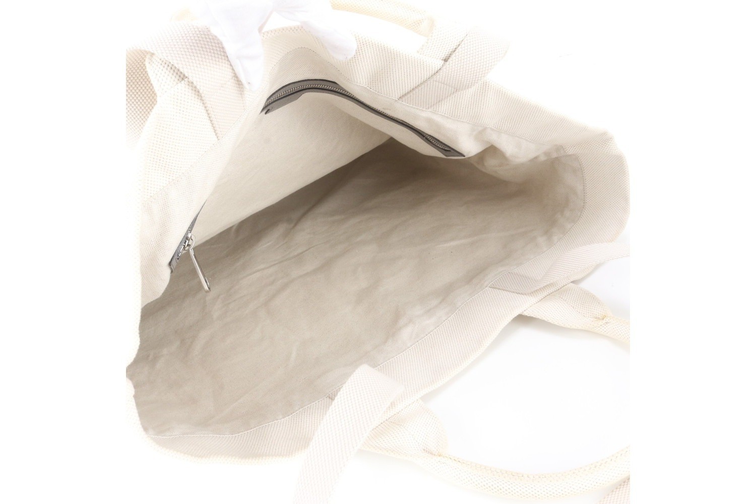Leather and canvas 2-way tote bag — view 7