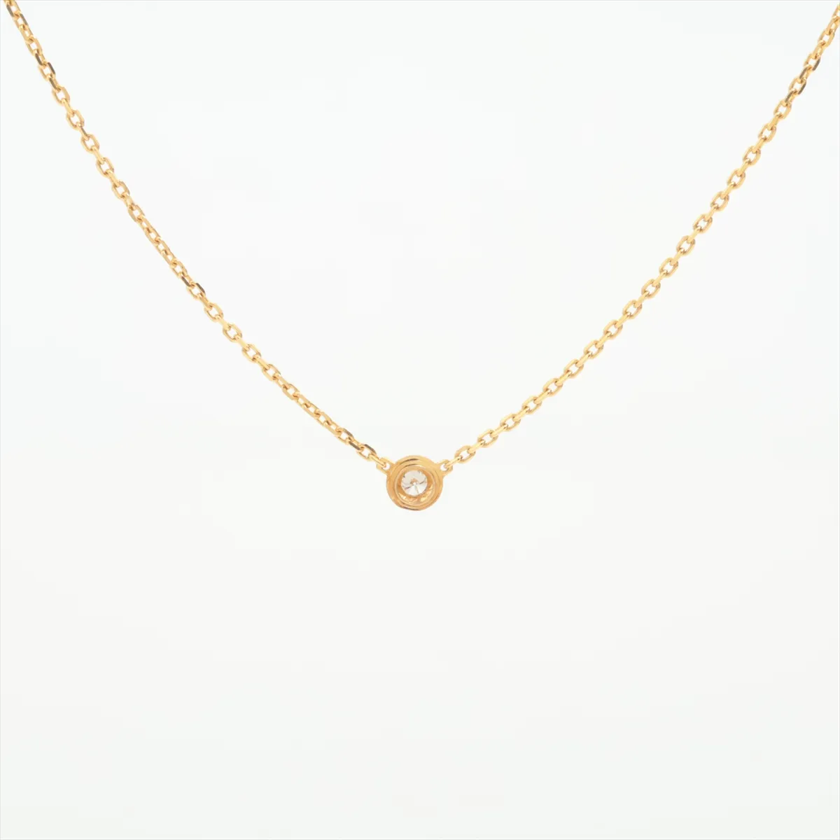Damour XS Diamond Necklace, 750 (Yellow Gold), 2.2g, KOV242. Features: Dents and — view 2