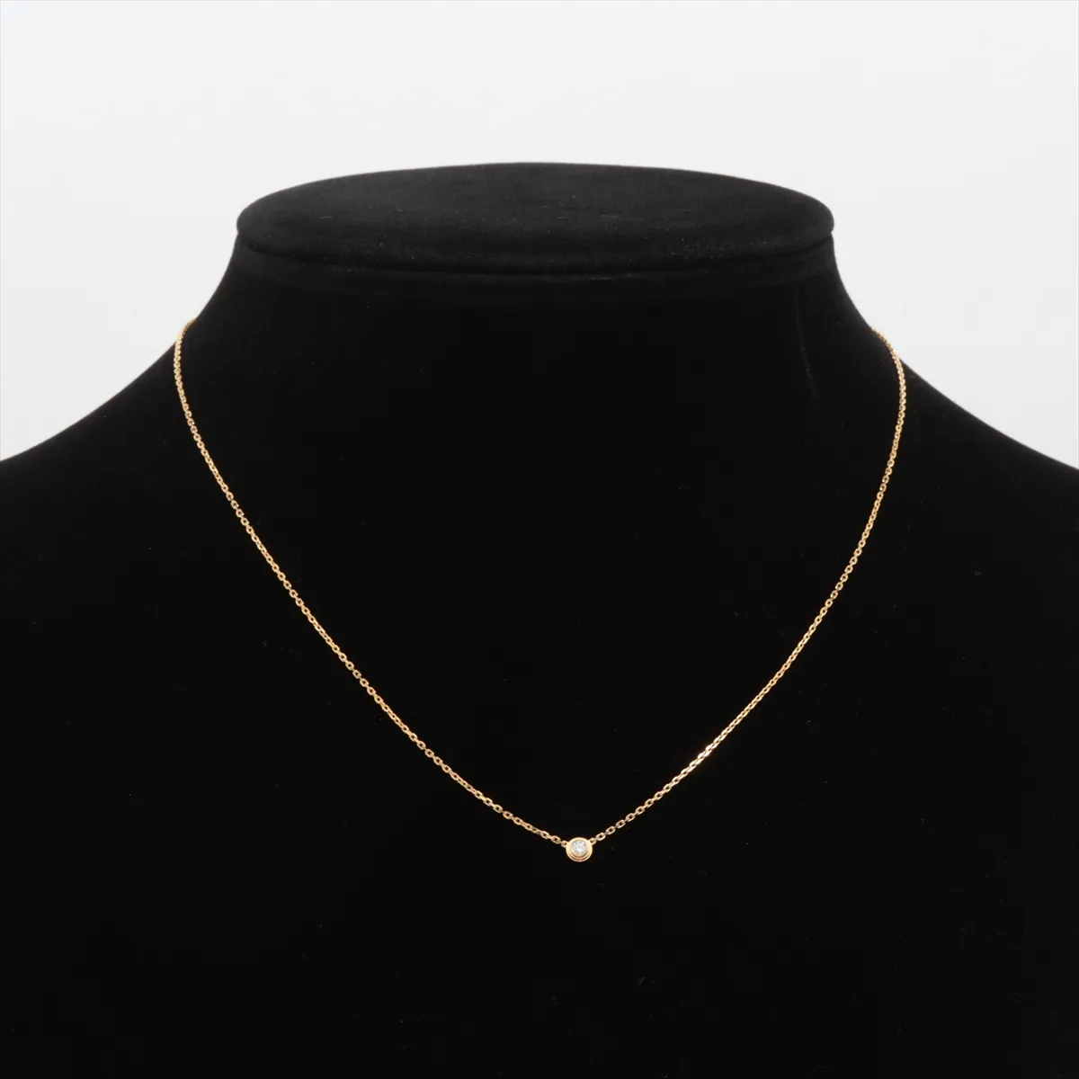 Damour XS Diamond Necklace, 750 (Yellow Gold), 2.2g, KOV242. Features: Dents and — view 5