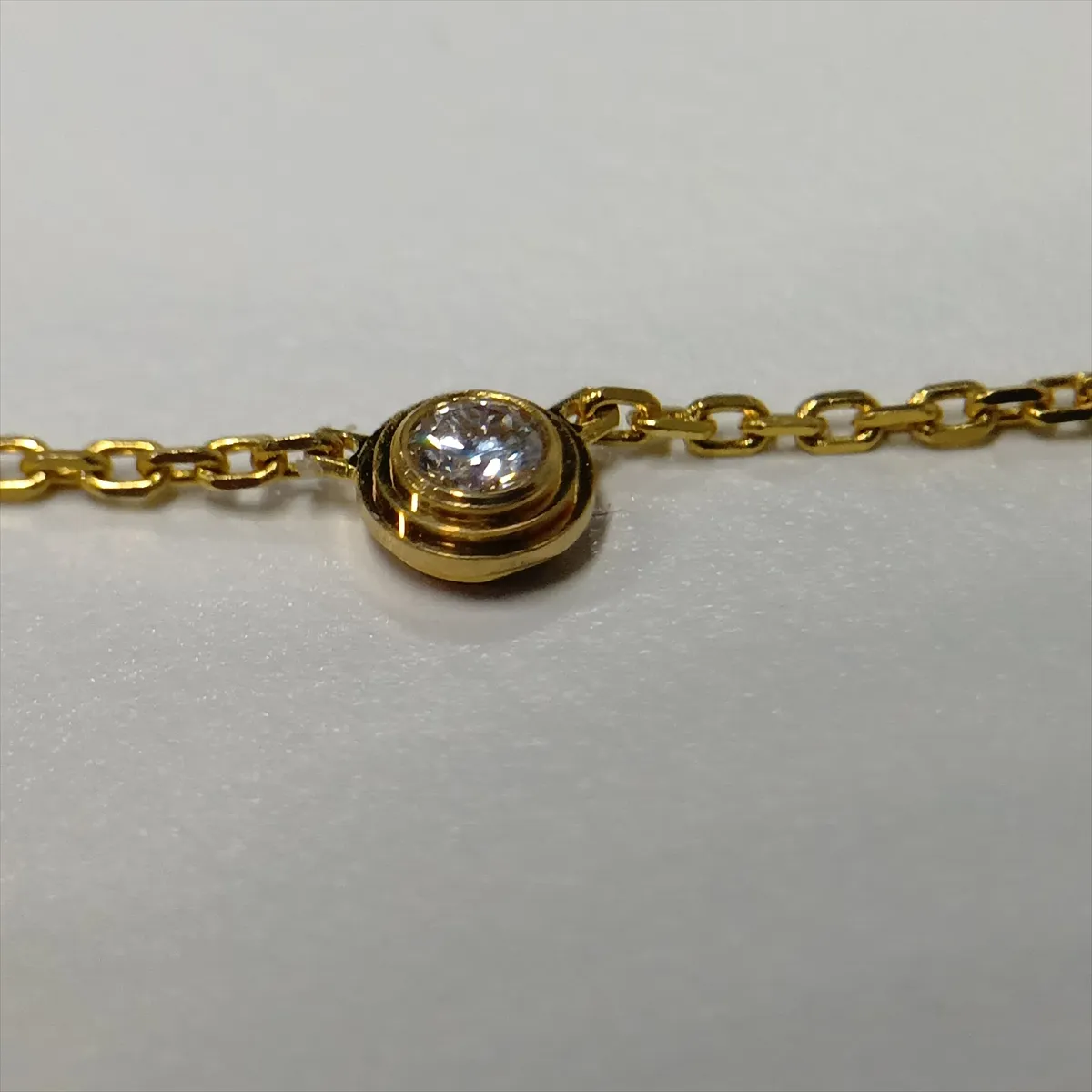 Damour XS Diamond Necklace, 750 (Yellow Gold), 2.2g, KOV242. Features: Dents and — view 6