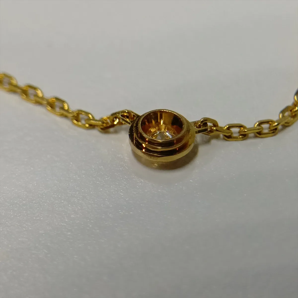 Damour XS Diamond Necklace, 750 (Yellow Gold), 2.2g, KOV242. Features: Dents and — view 7