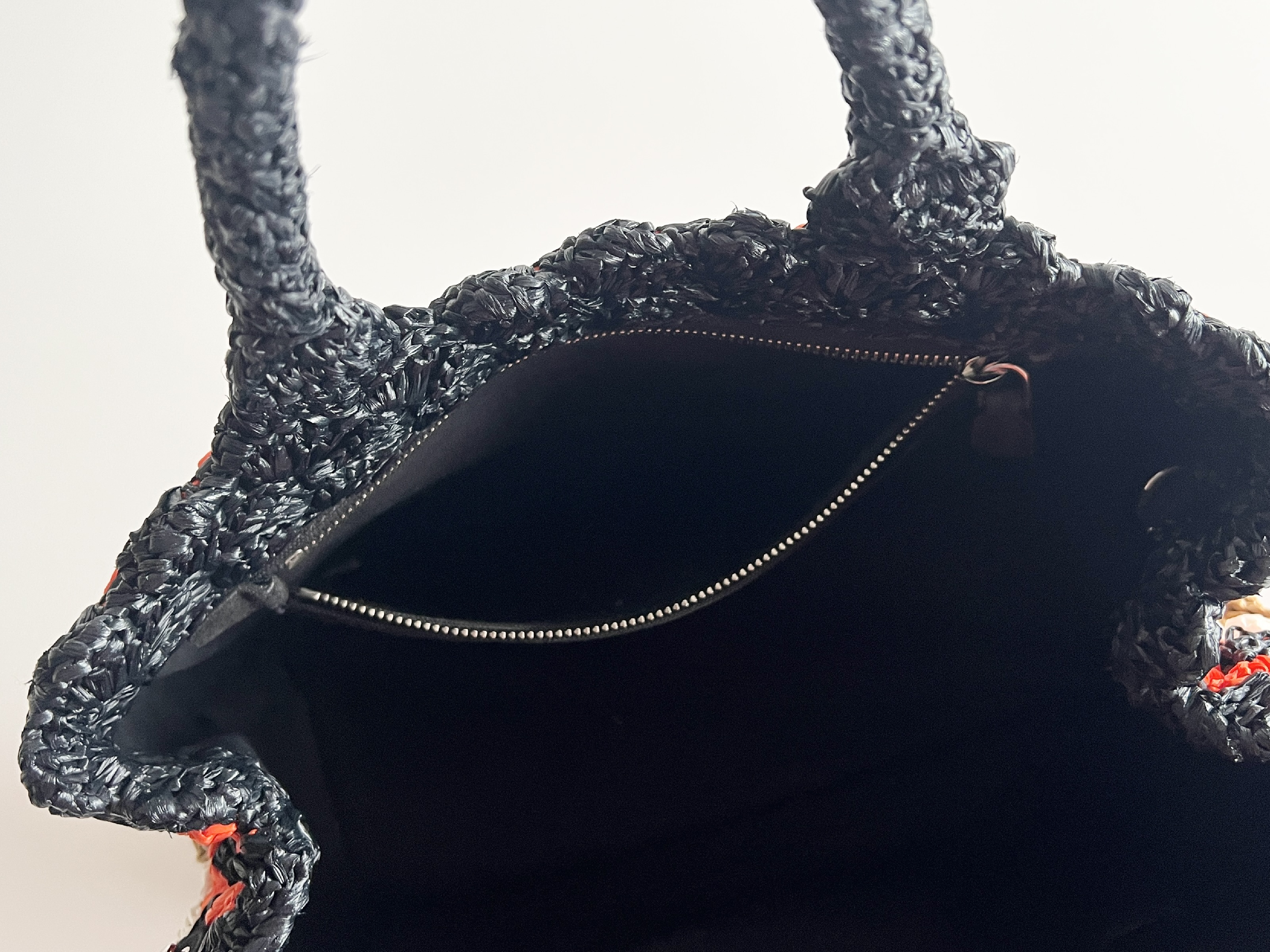 Canapa Raffia Straw Triangle Logo 2-way Handbag Tote Bag Shoulder Bag Handbag — view 8