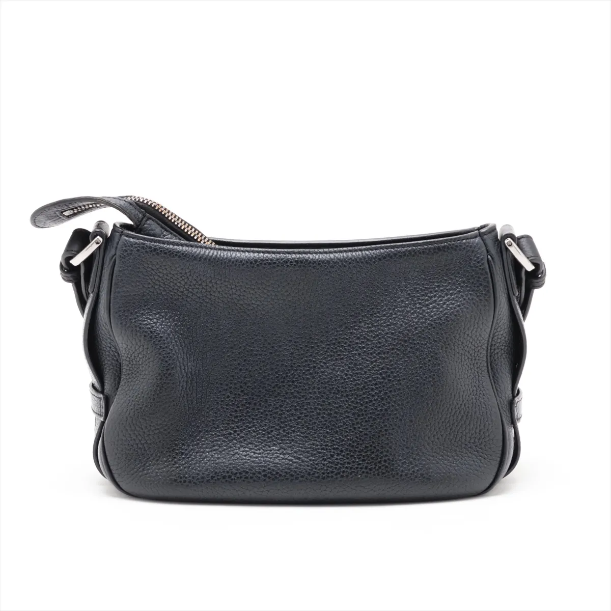 Saddle Leather 2-Way Shoulder Bag, Black — view 2