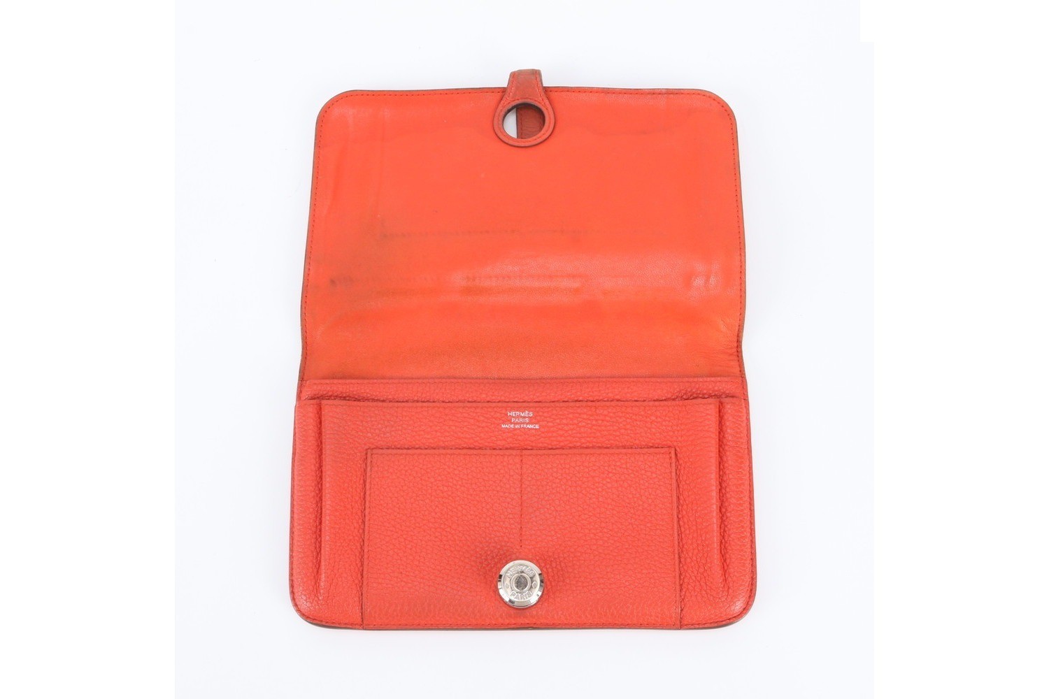 P Stamped Dogon Duo GM Leather Long Wallet — view 7