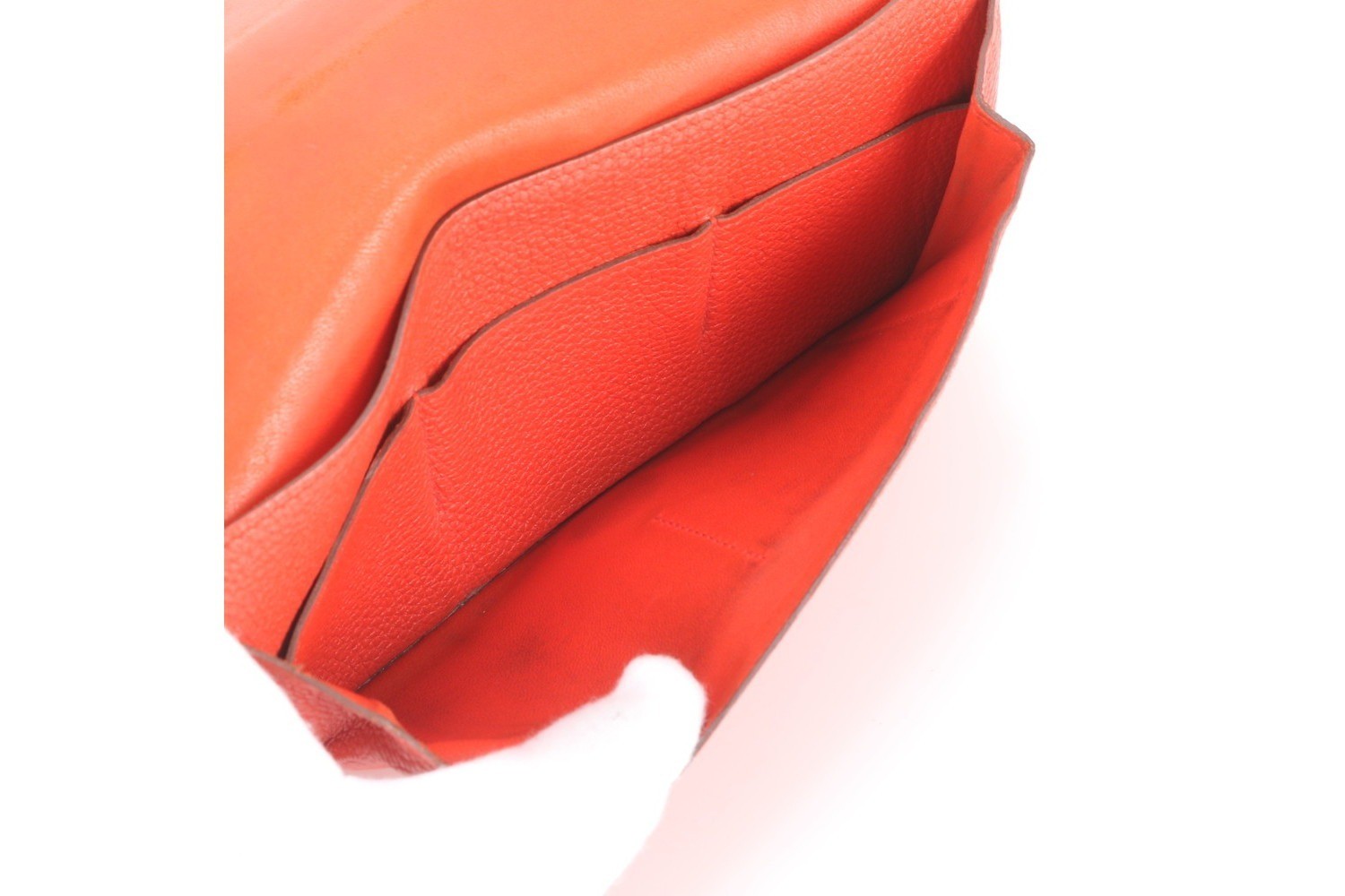 P Stamped Dogon Duo GM Leather Long Wallet — view 9
